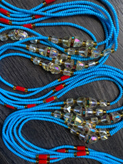 Blue Waist Bead- 45”