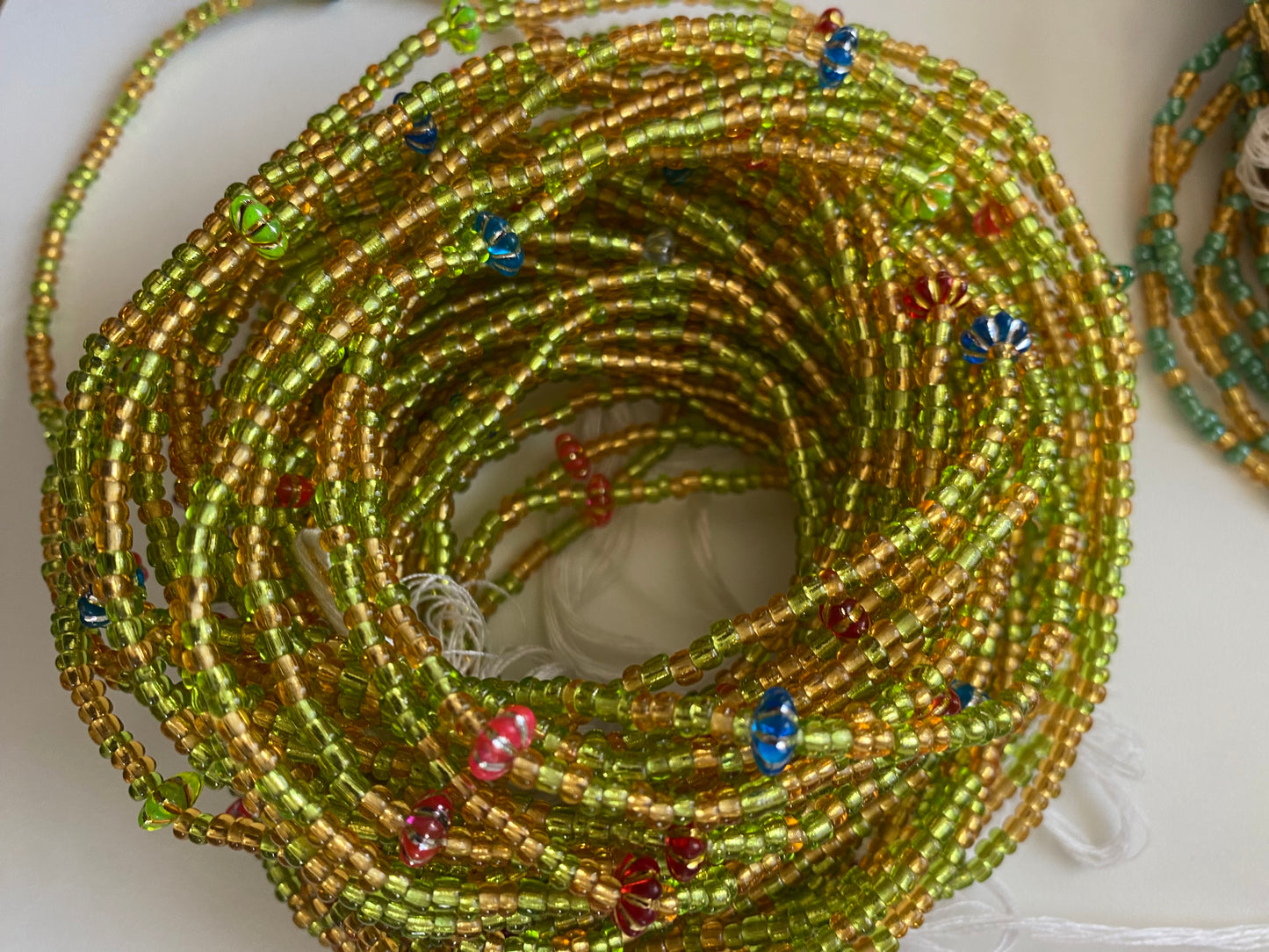 Wholesale African Waist Beads – Crystal Tie-On Strands 30”-36” (Bulk 25pcs Pack)