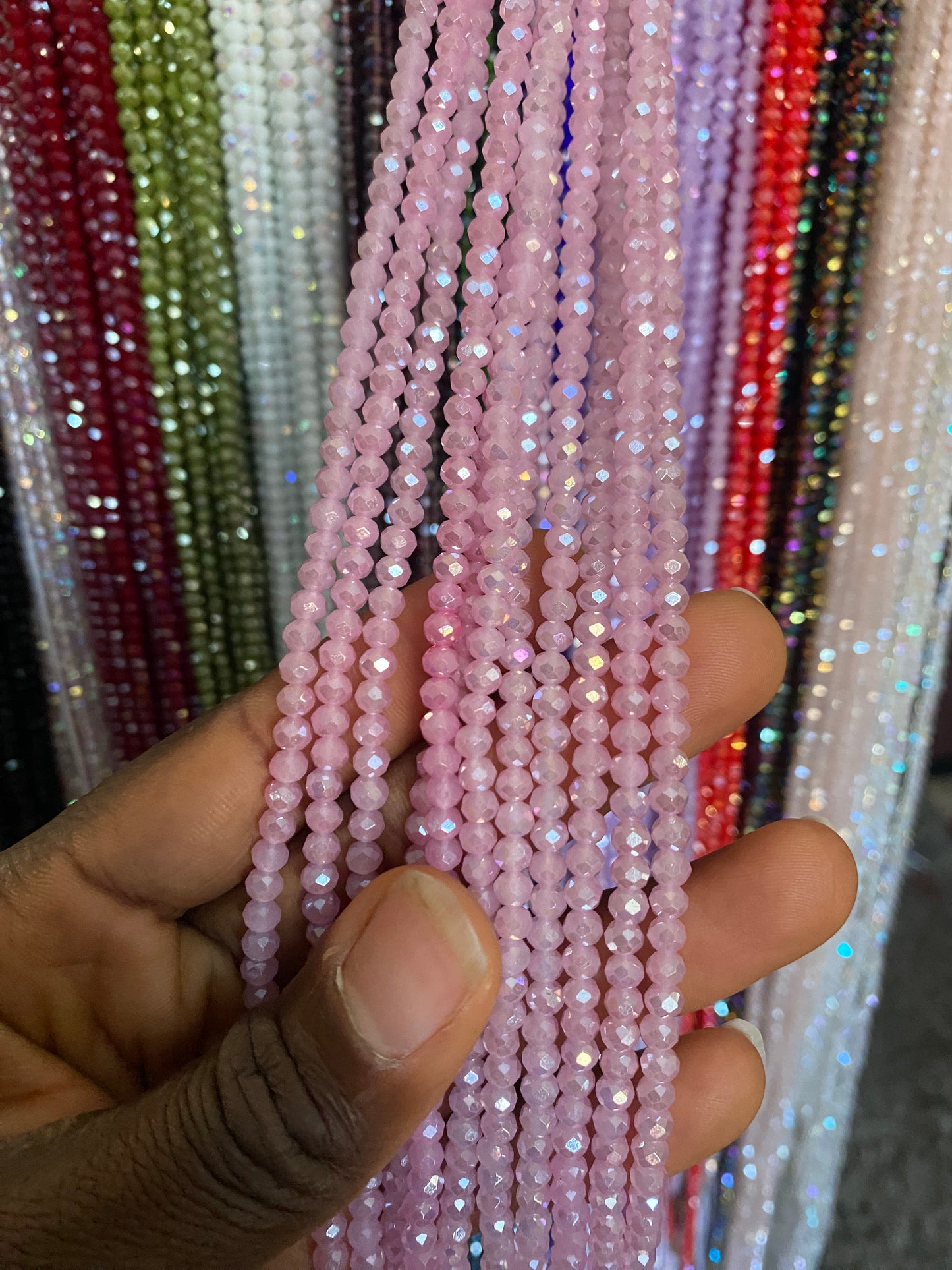 Crystal WaistBeads -TikTok Waist Beads – Variety of Styles – African Waist Jewelry – Tie-On (45”) – Add to Cart, Buy Now – Price Per 1 Waist Bead