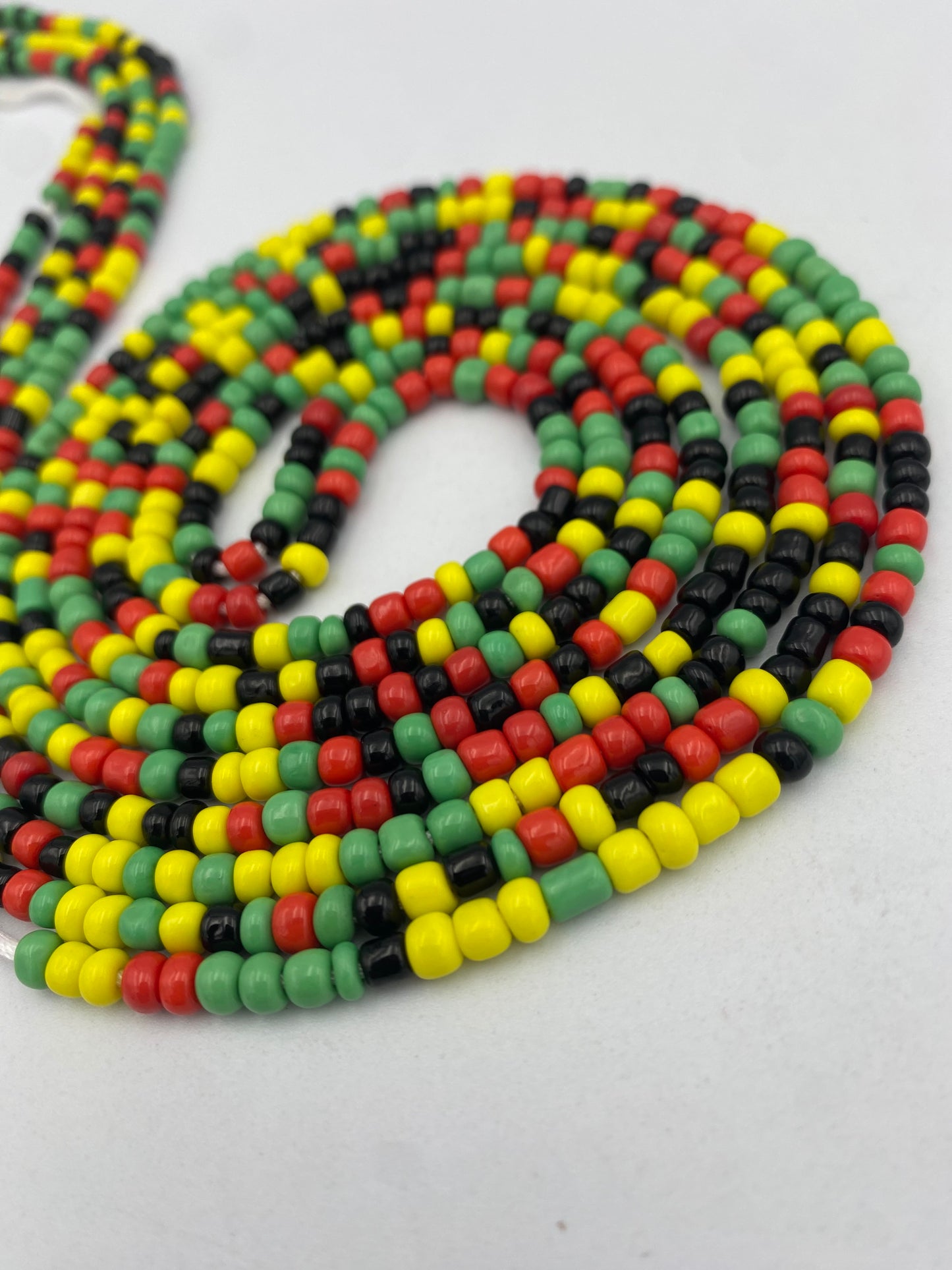 Rasta- Multicolored WaistBeads- Tie on Waist beads