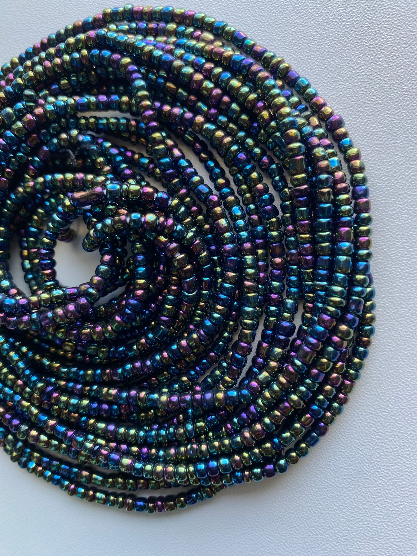 Iridescent Black Waist Bead