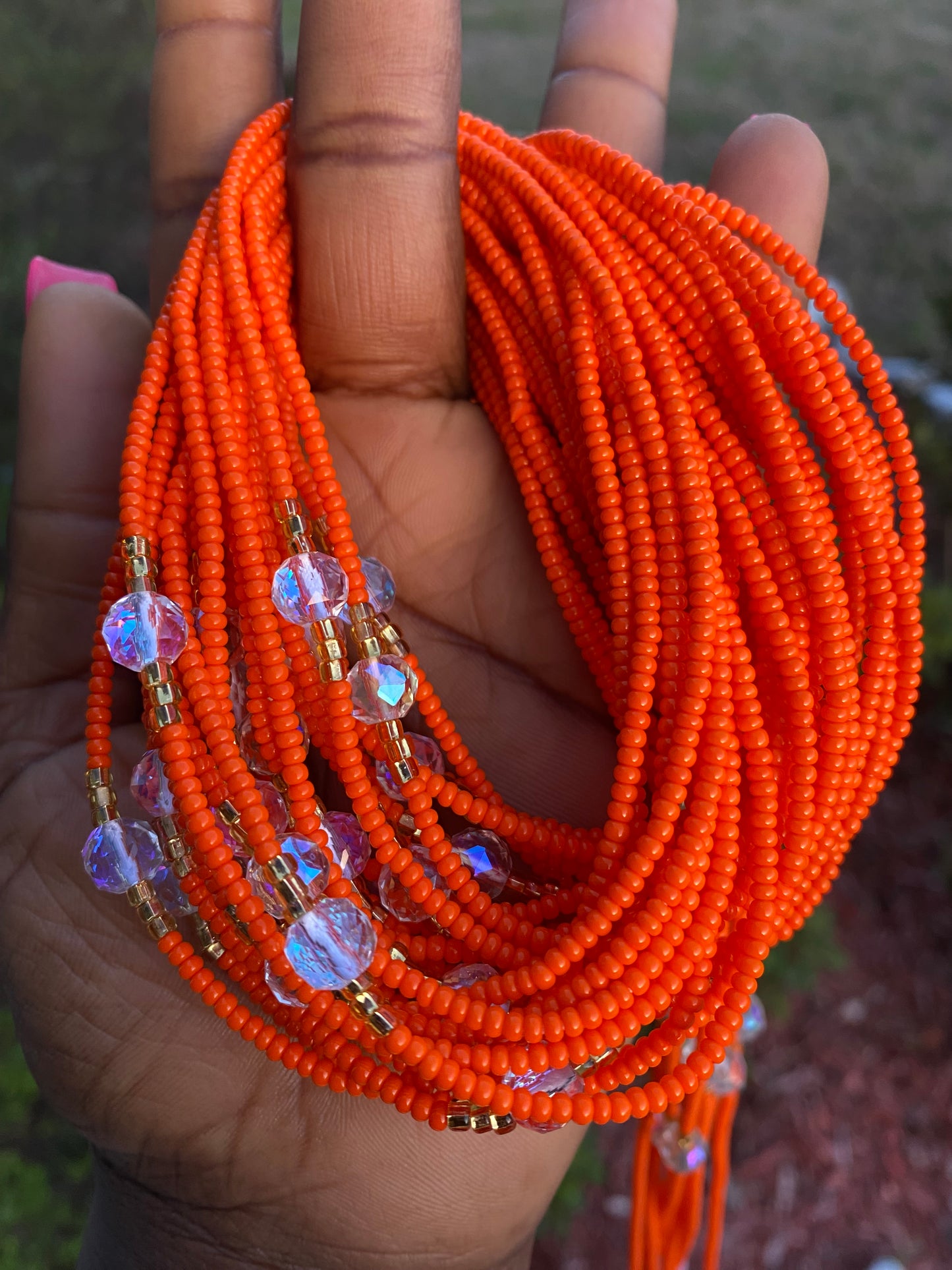 Orange Waist Bead