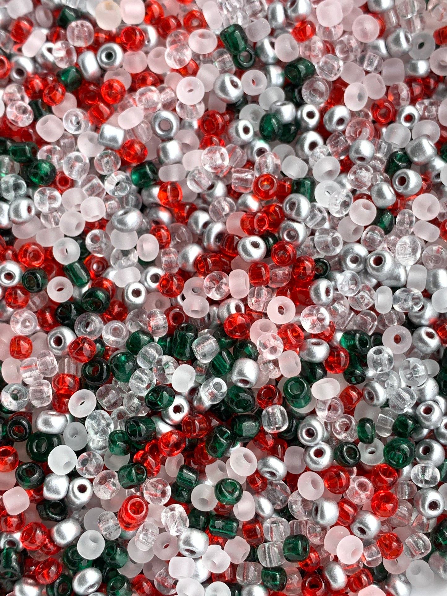 Christmas inspired: seed bead mix ~ 8/0 Seed Beads Glass Beads, Glass Bead, Mixed Beads