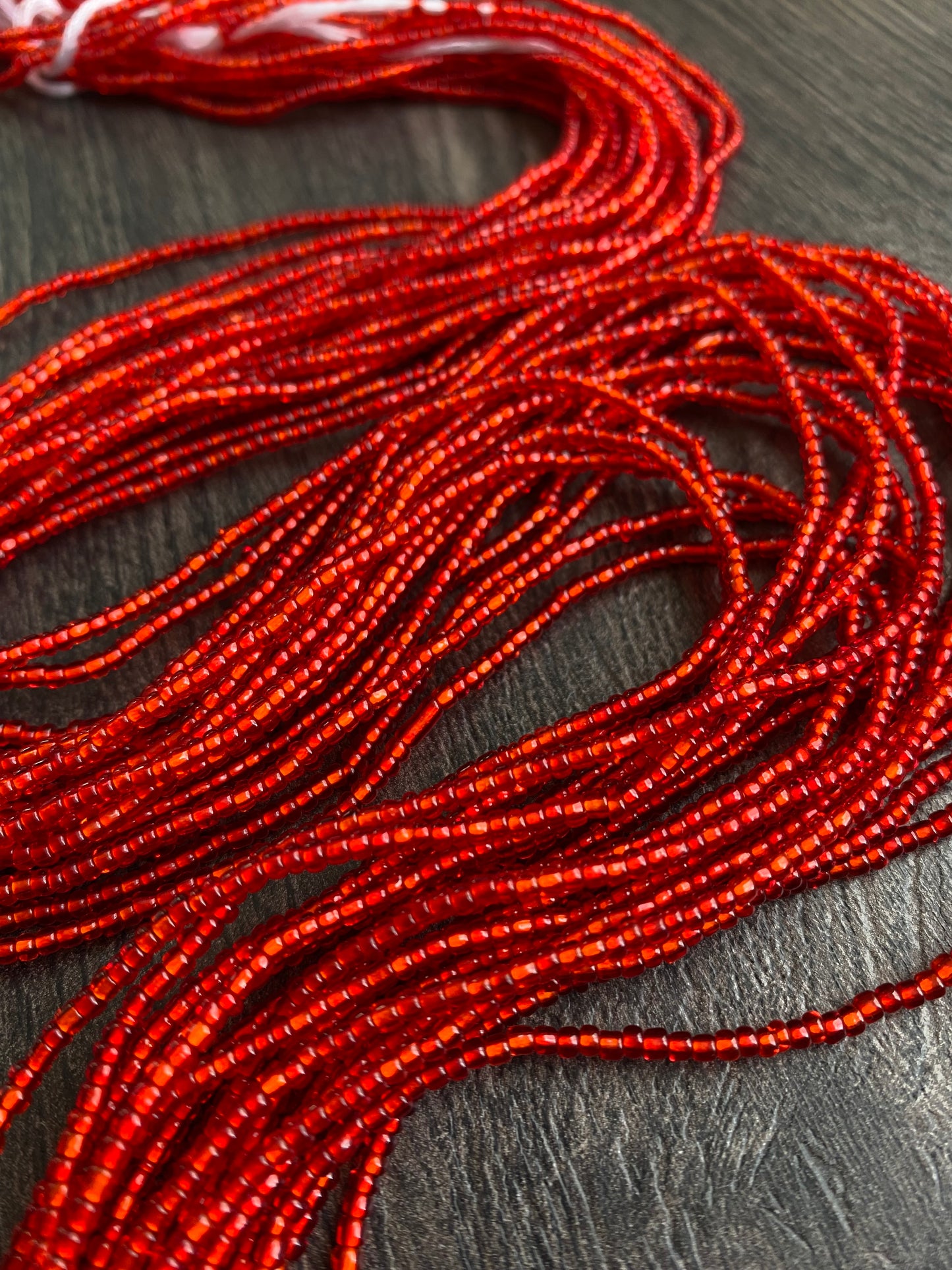 Red Waist Bead- Tie on