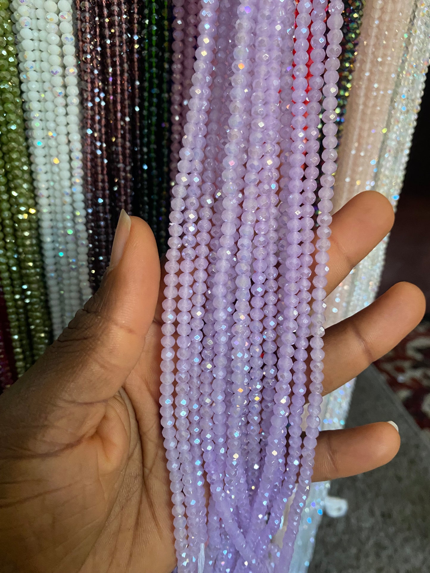 Crystal WaistBeads -TikTok Waist Beads – Variety of Styles – African Waist Jewelry – Tie-On (45”) – Add to Cart, Buy Now – Price Per 1 Waist Bead