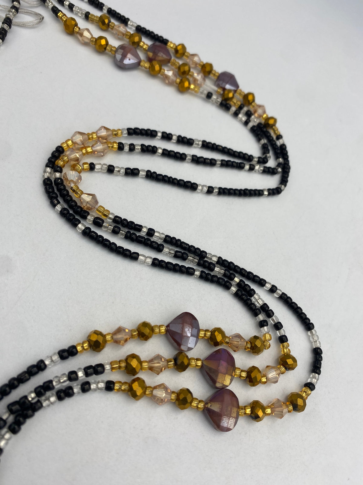 Black & Silver Waist Bead | 1 PC