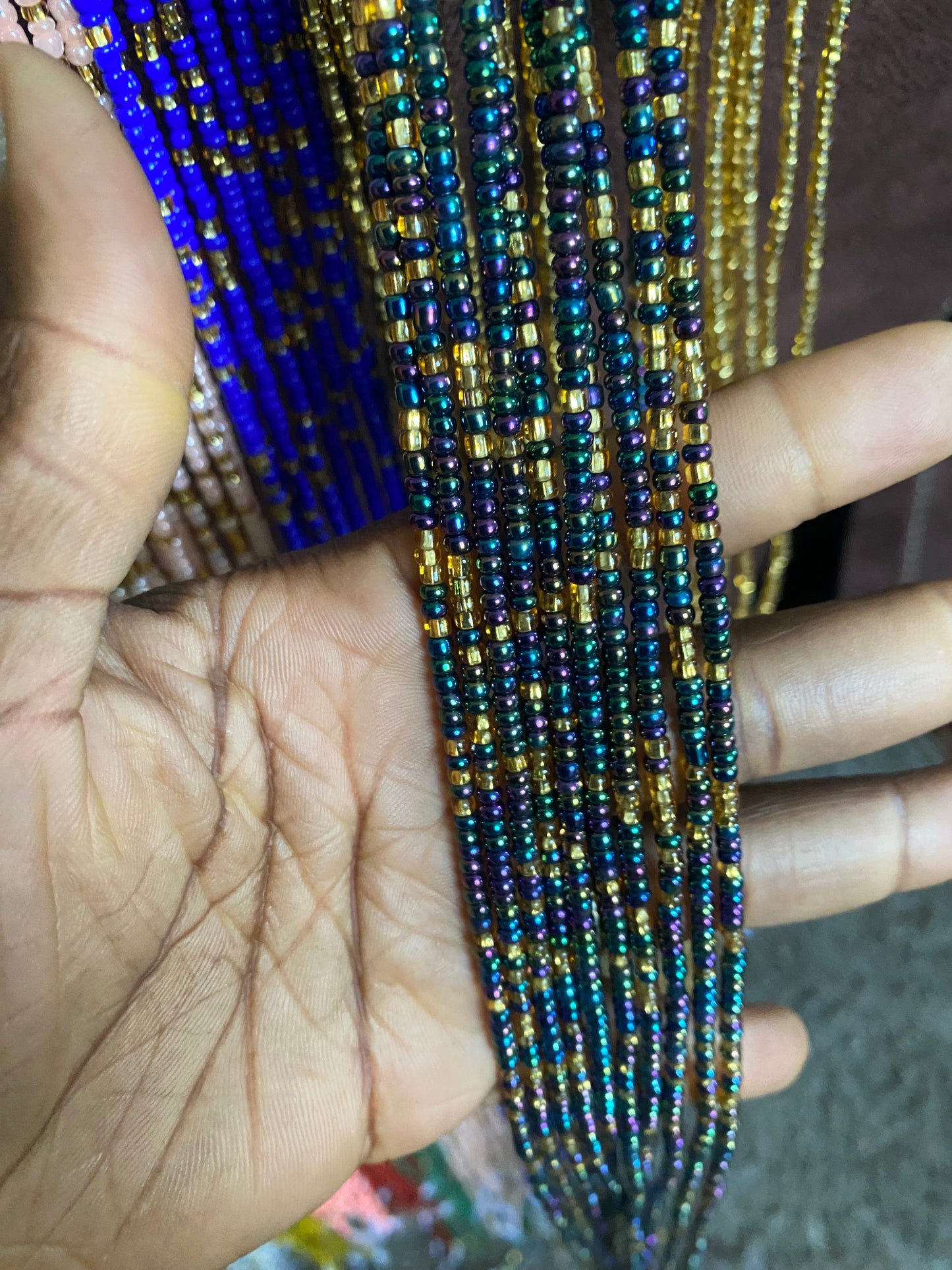 Wholesale Waist Beads – Bulk Multicolored Tie-On Strands (45”–50”)