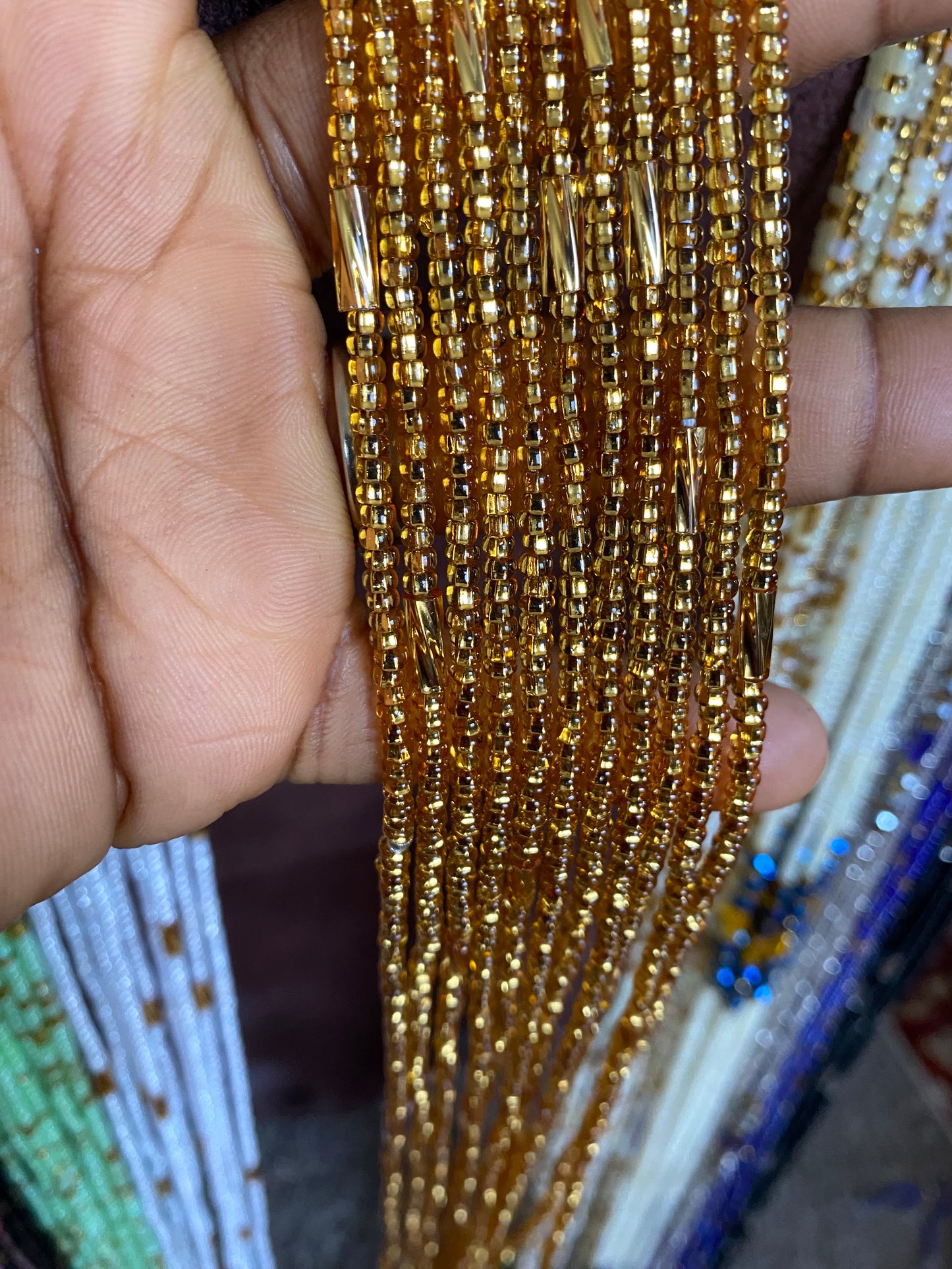 Wholesale Waist Beads – Bulk Multicolored Tie-On Strands (45”–50”)