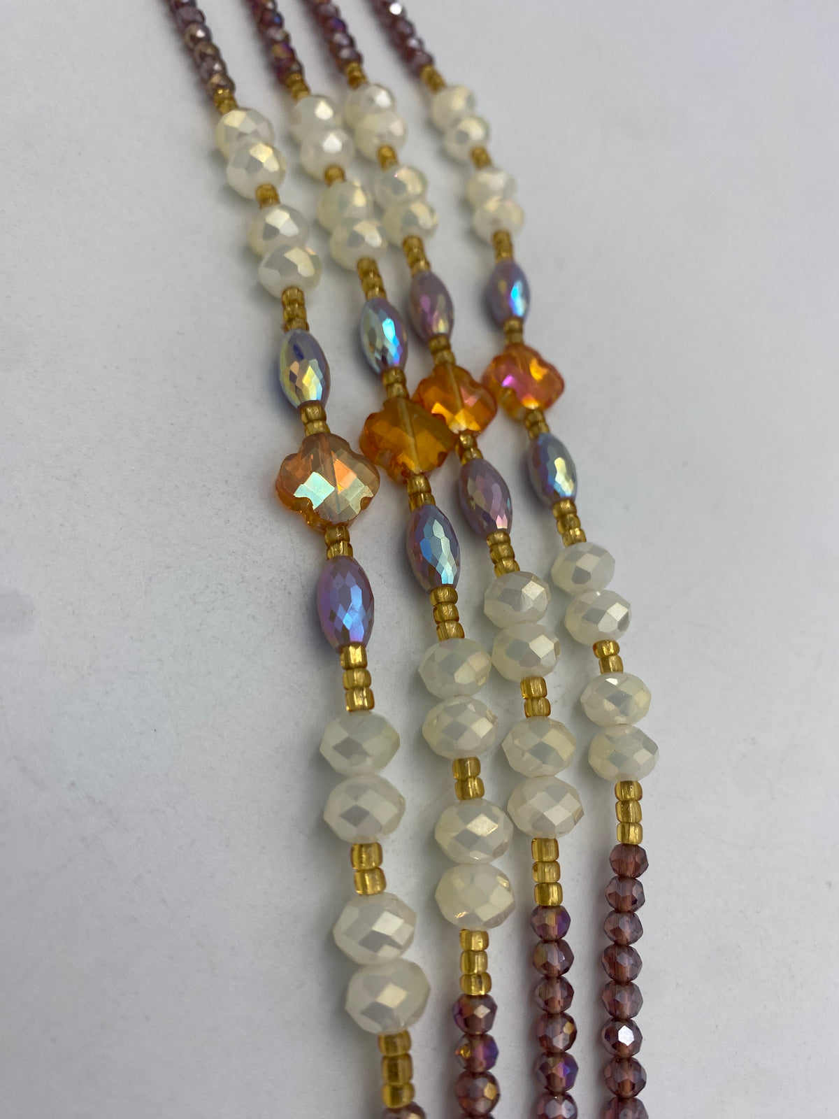 Purple Luxury Crystal Waist Bead 45”| 1 PC