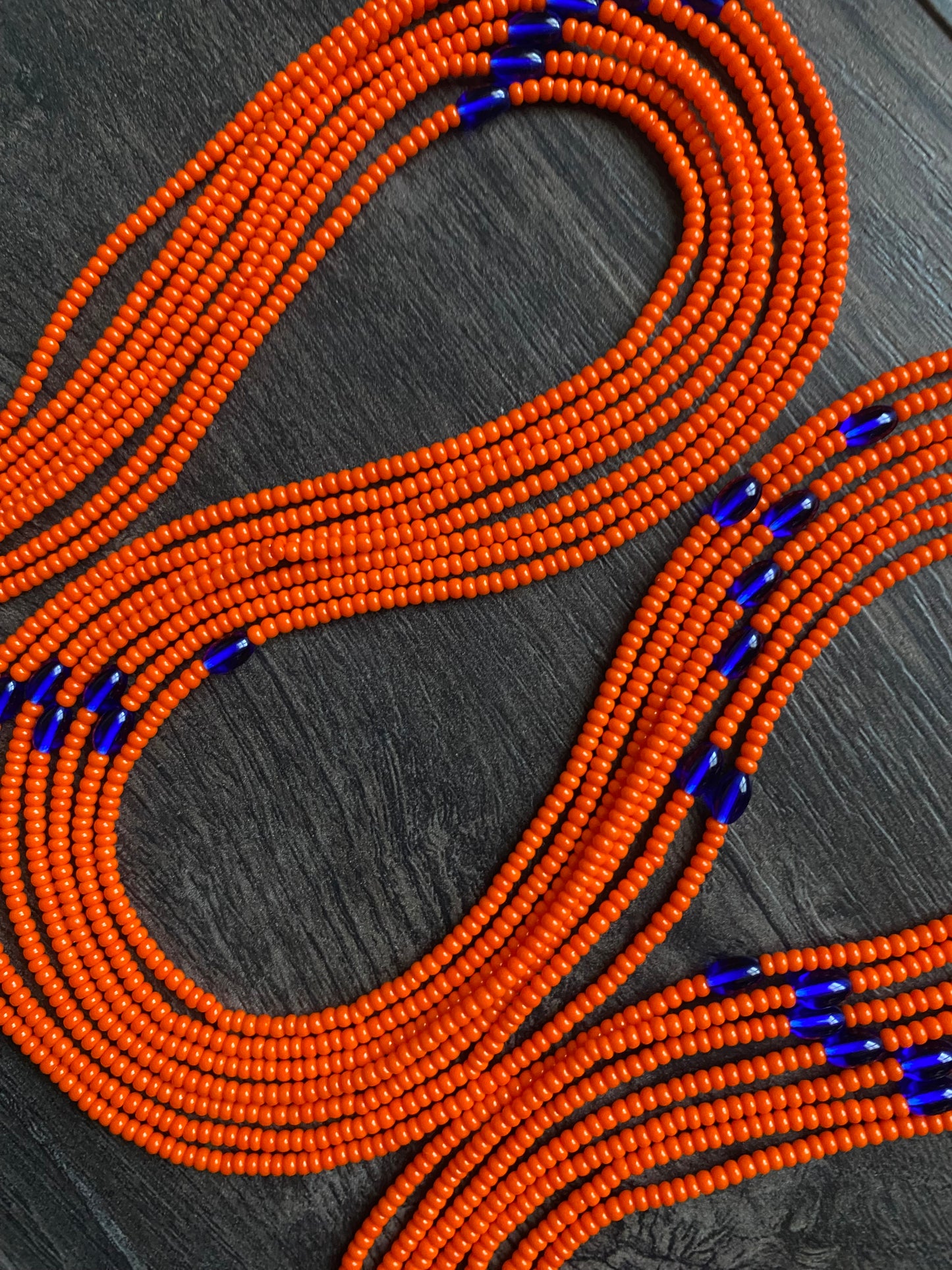 Orange  Waist Bead