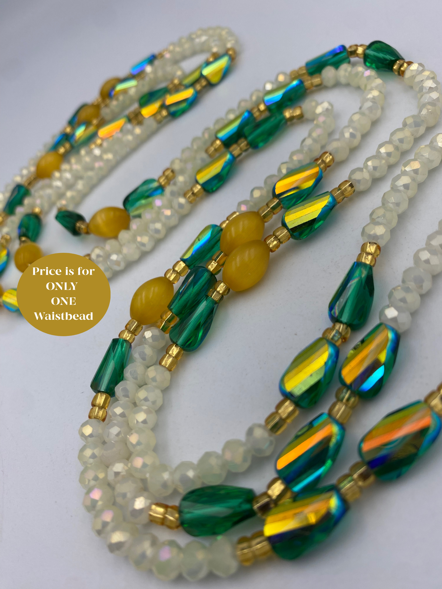 Crystal Waist Bead- Price Per Waistbead- Add to Cart- Tie On- 45”