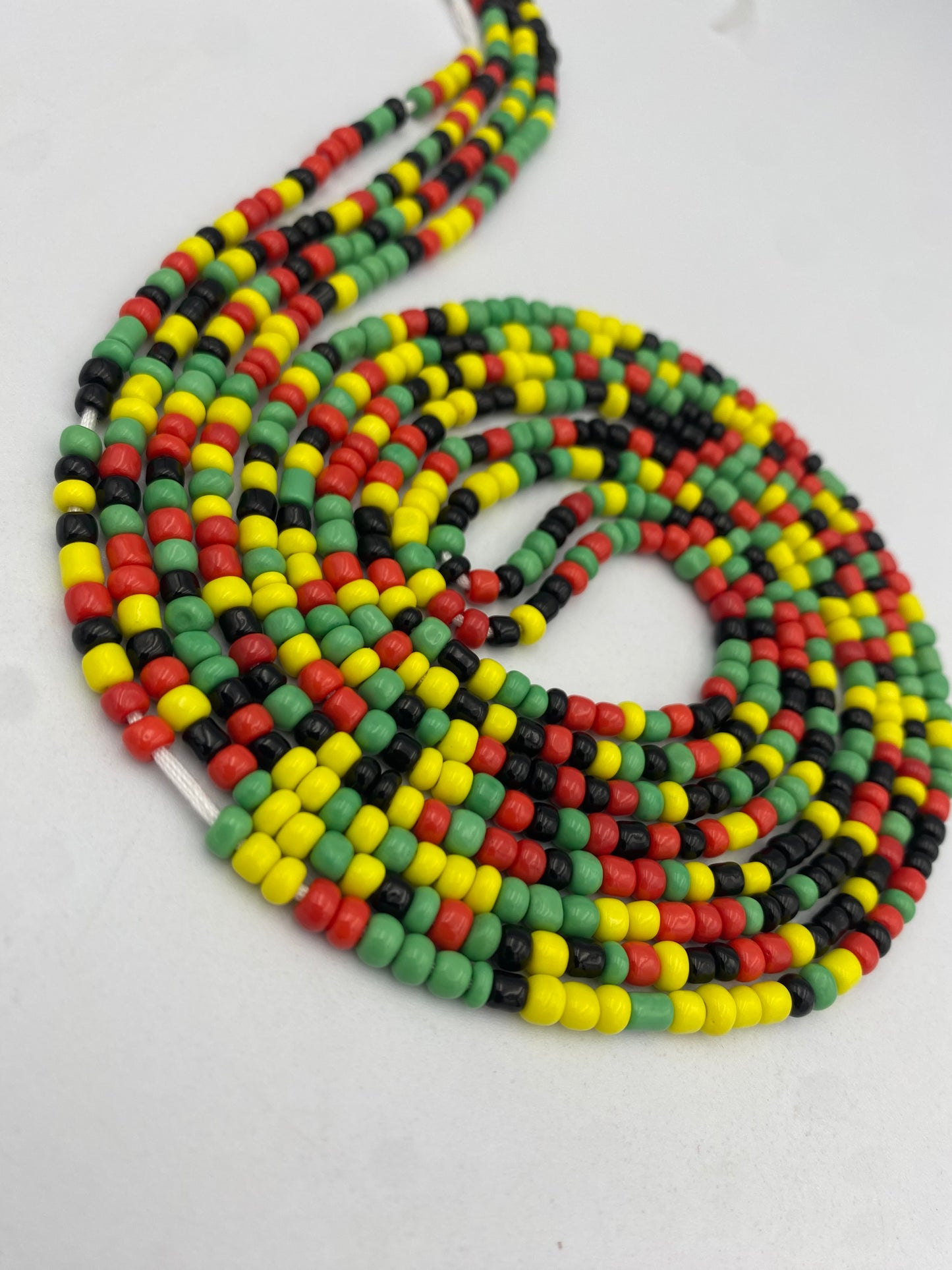 Rasta- Multicolored WaistBeads- Tie on Waist beads