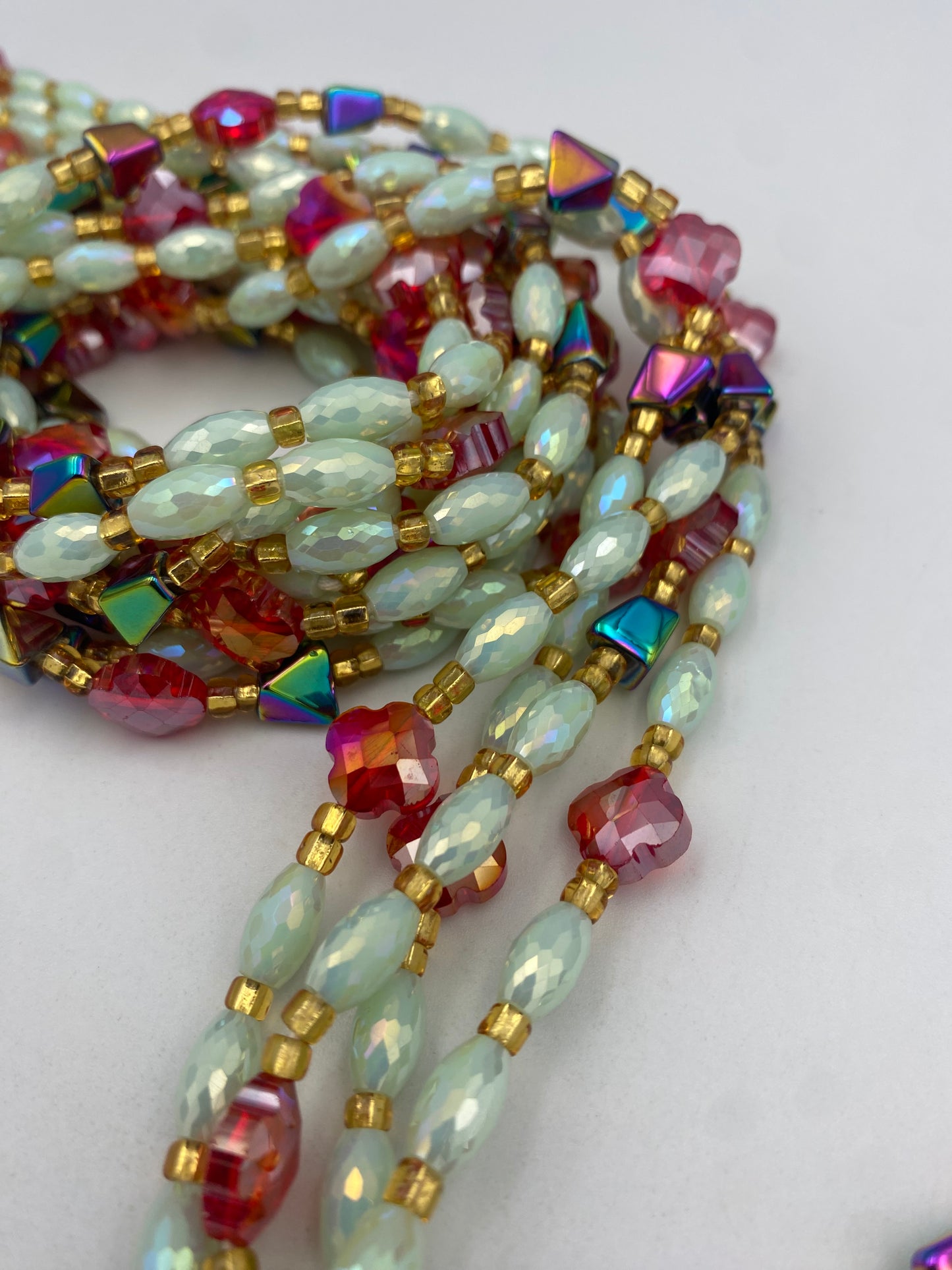 Ariel  - Luxury Crystal Waistbeads- Price per Waistbead- Tie On