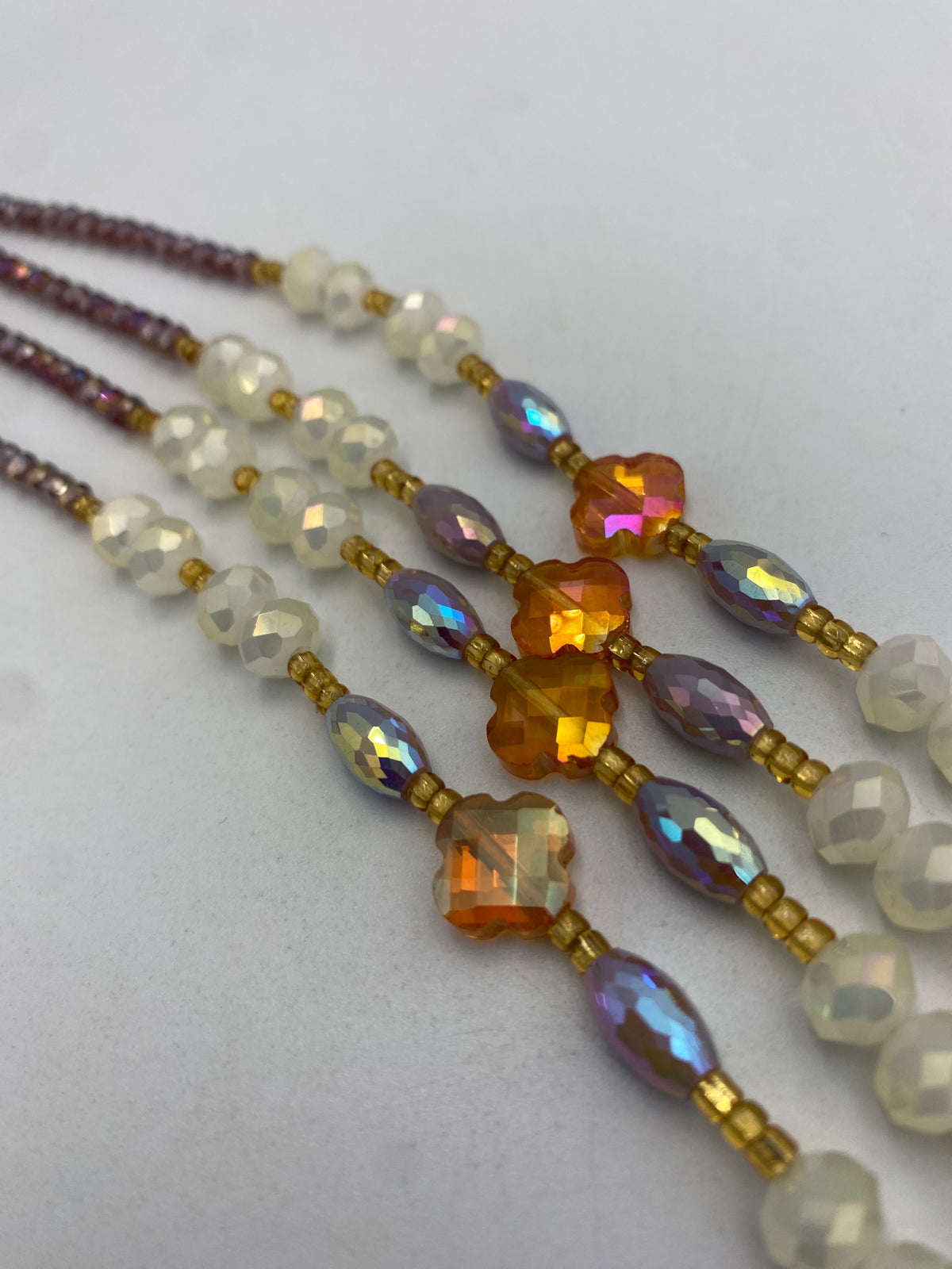 Purple Luxury Crystal Waist Bead 45”| 1 PC