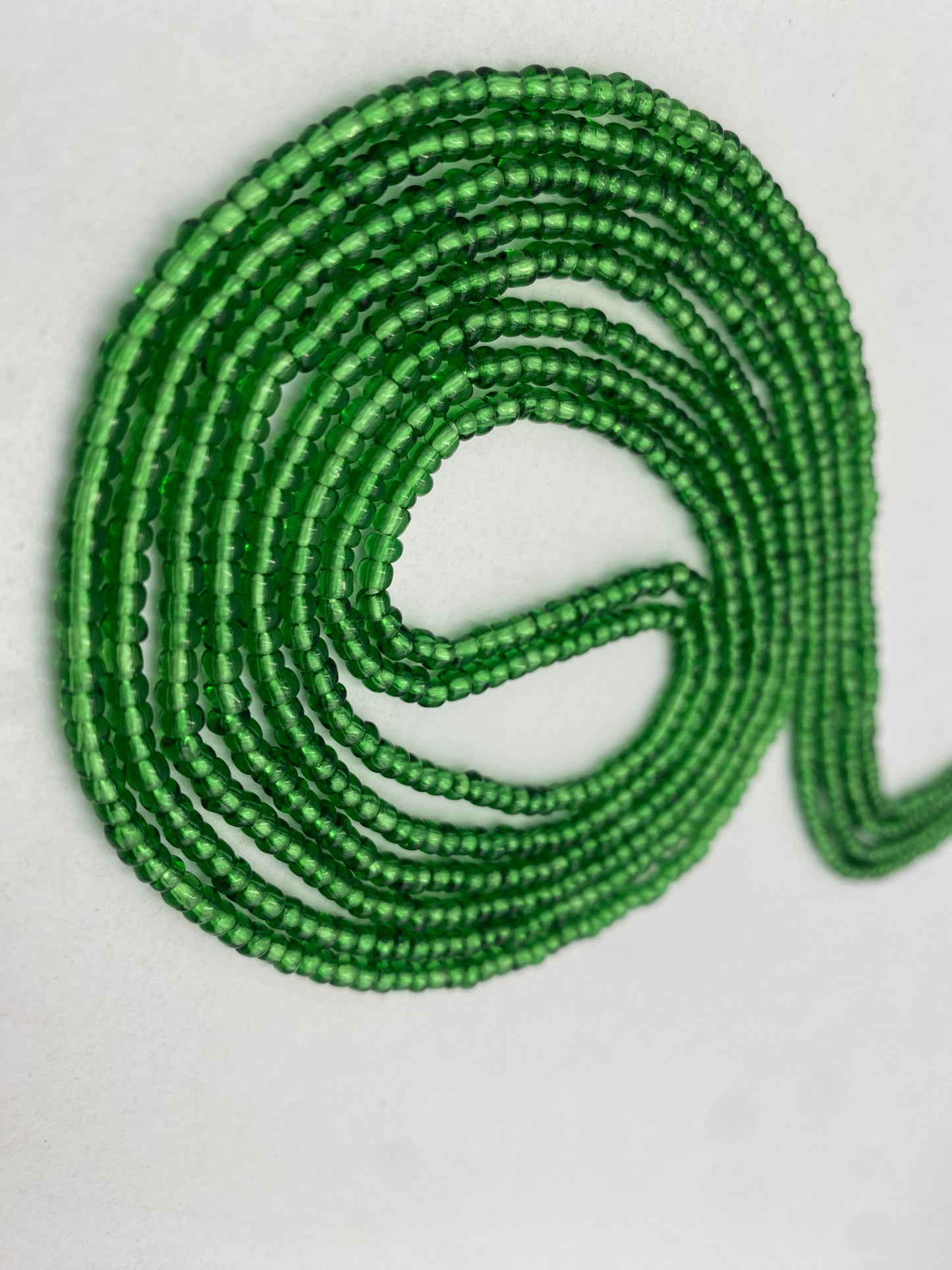 Emerald Green Waist Bead | Tie On | 45”-50”