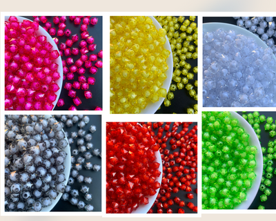 8mm Square Acrylic Loose Spacer Beads - Wholesale Bulk Acrylic Beads - Craft - For Making Jewelry - Beading Supply -Variety of colors 100pcs