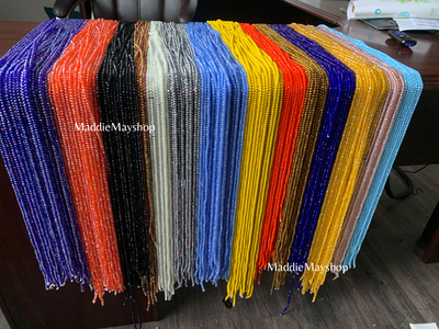 Wholesale Crystal Waist Beads-  solid colors