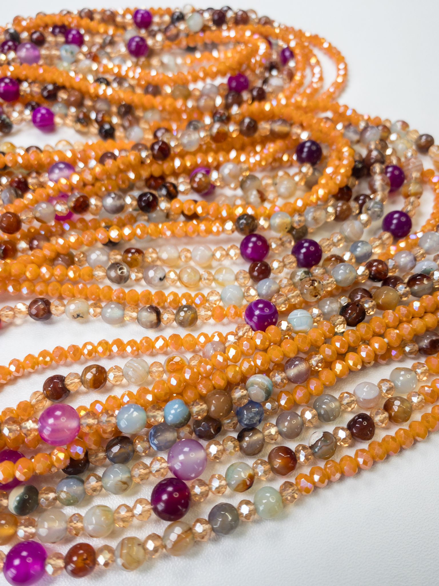 orange luxury waistbead