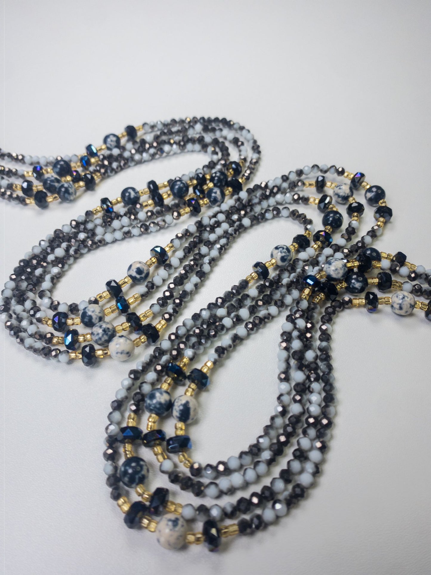 Natural gemstone waist bead