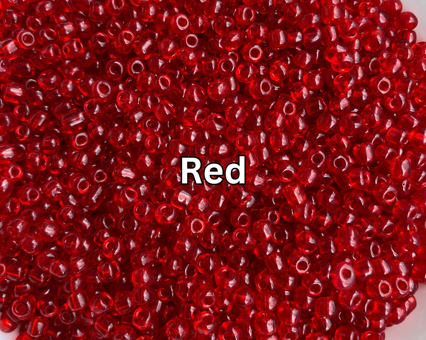 4mm Red Glass Beads Variety Pack Glass Beads 6/0 (450g) - Jewelry Making, Bead Weaving, Waist Beads