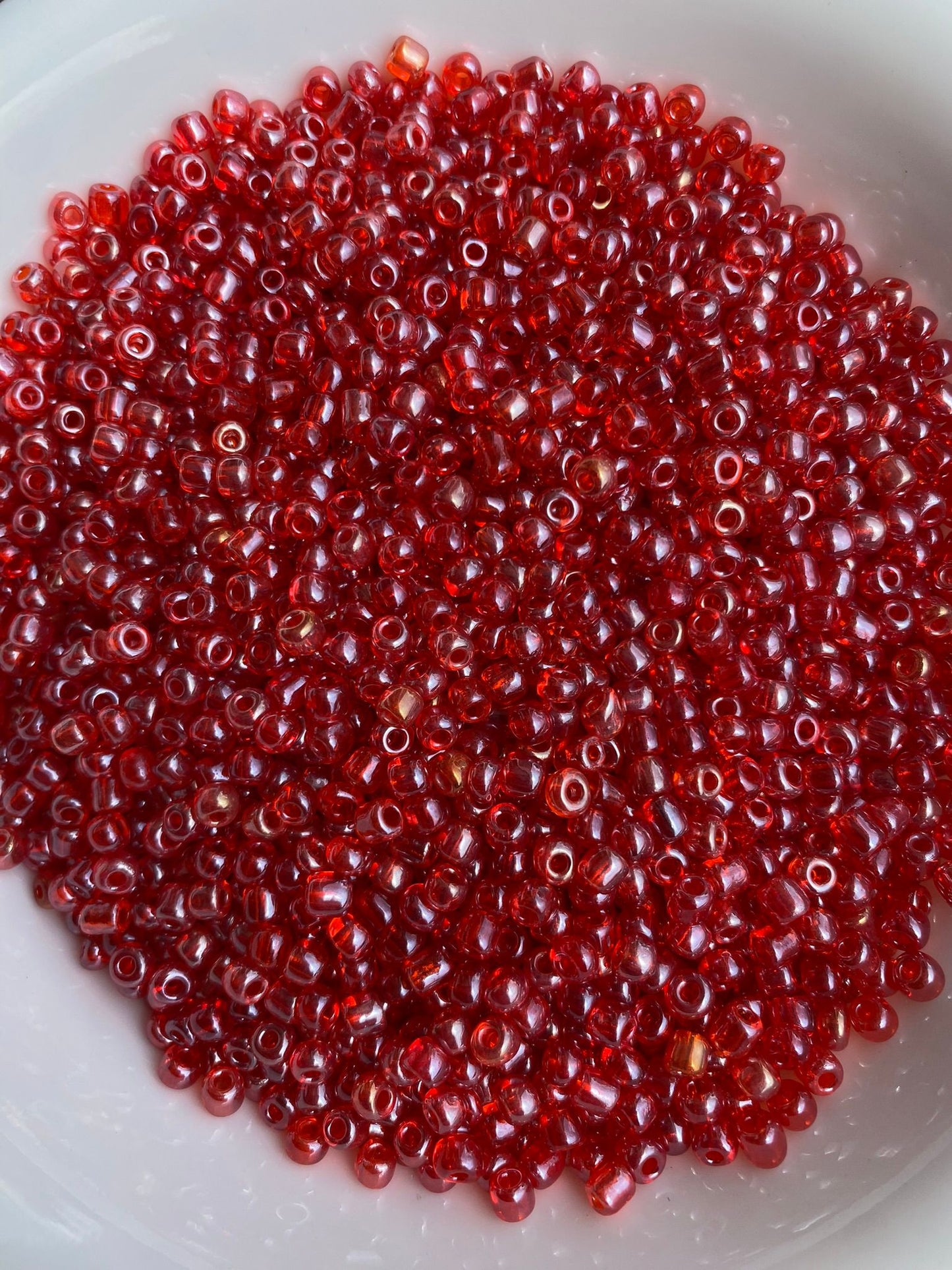 4mm Red Glass Beads Variety Pack Glass Beads 6/0 (450g) - Jewelry Making, Bead Weaving, Waist Beads