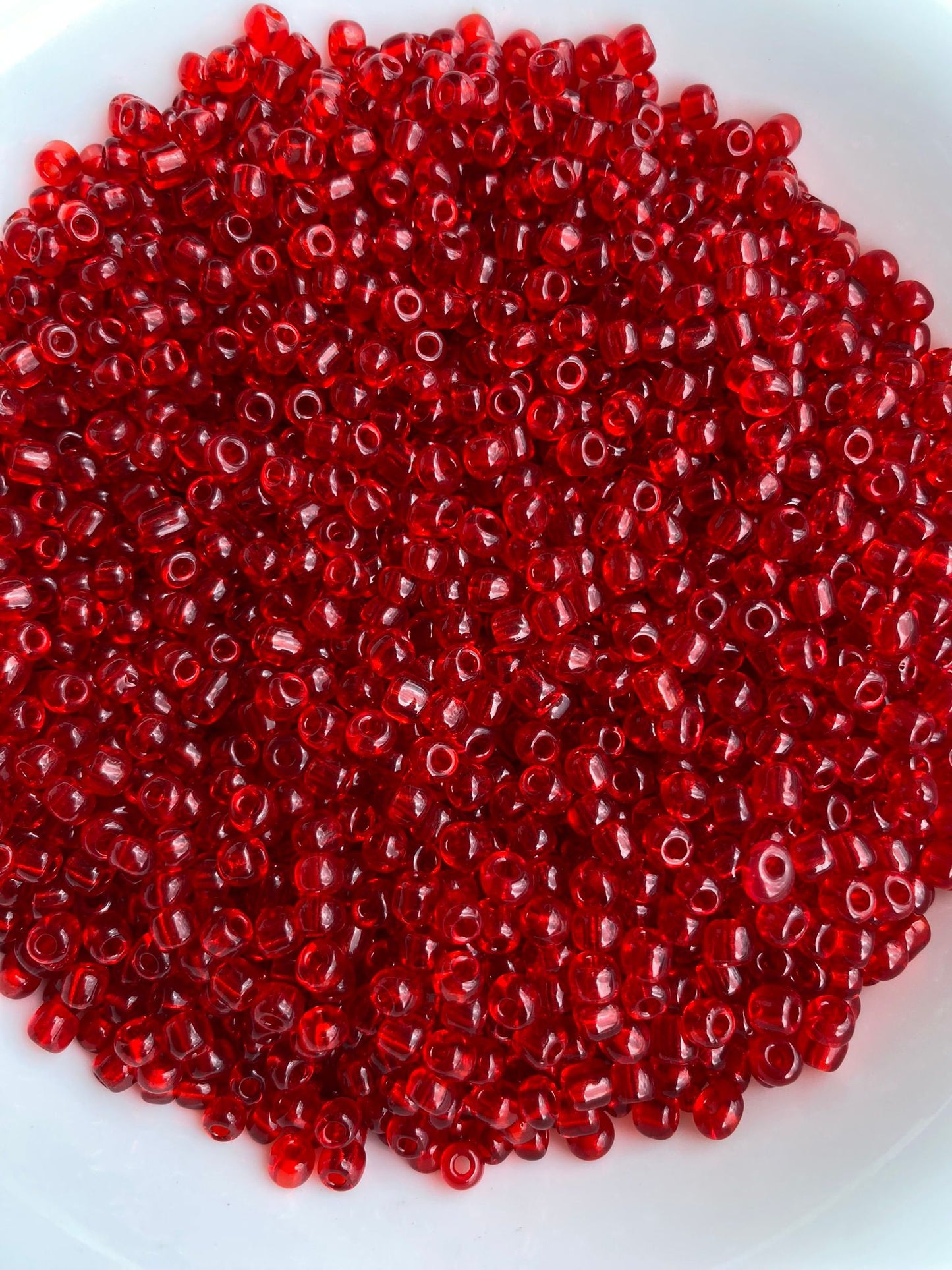 4mm Red Glass Beads Variety Pack Glass Beads 6/0 (450g) - Jewelry Making, Bead Weaving, Waist Beads