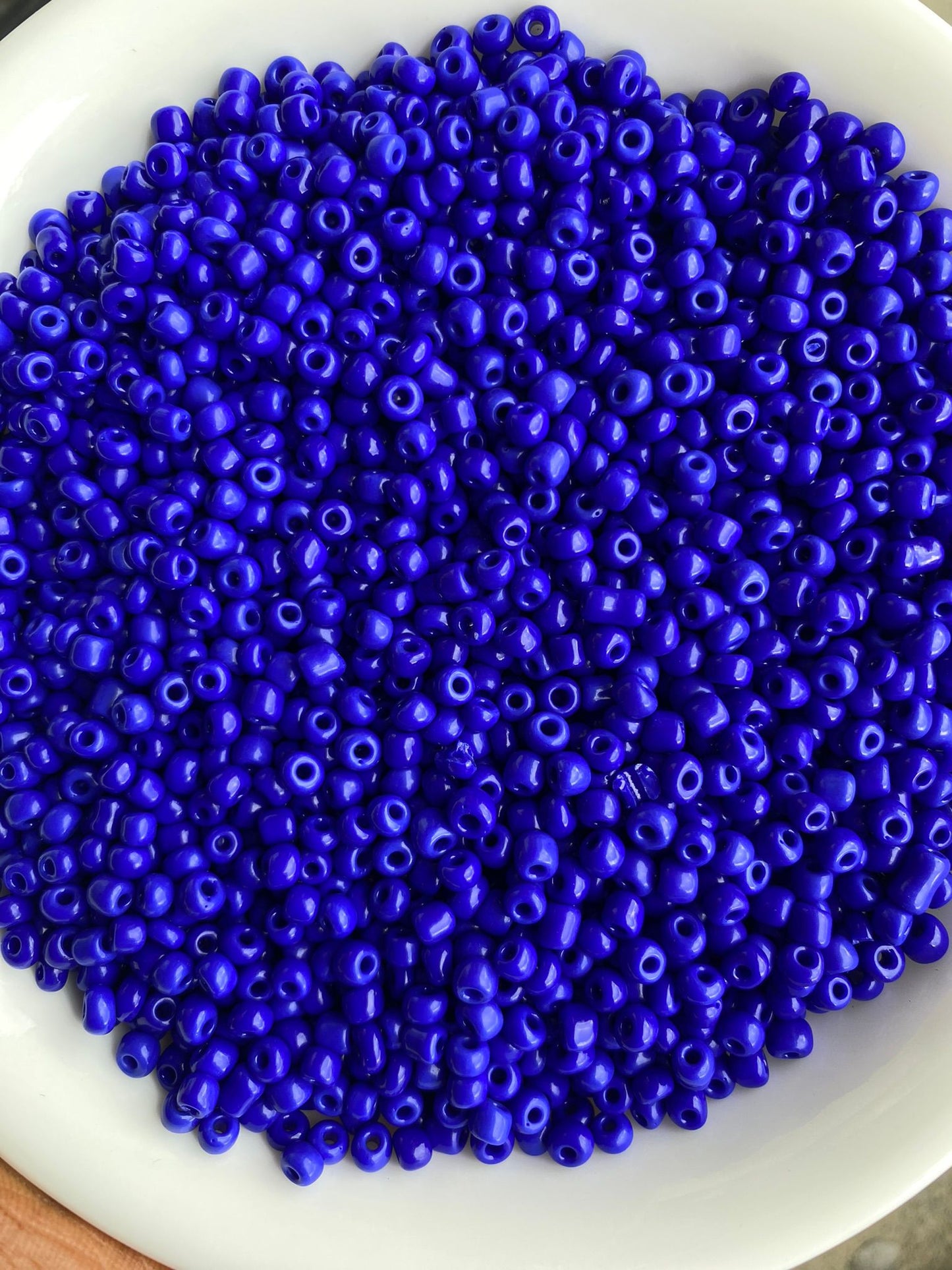 Blue Glass Bead Assortment - 4mm (6/0) - Sky Blue, Cobalt, Navy, & More! (450g)