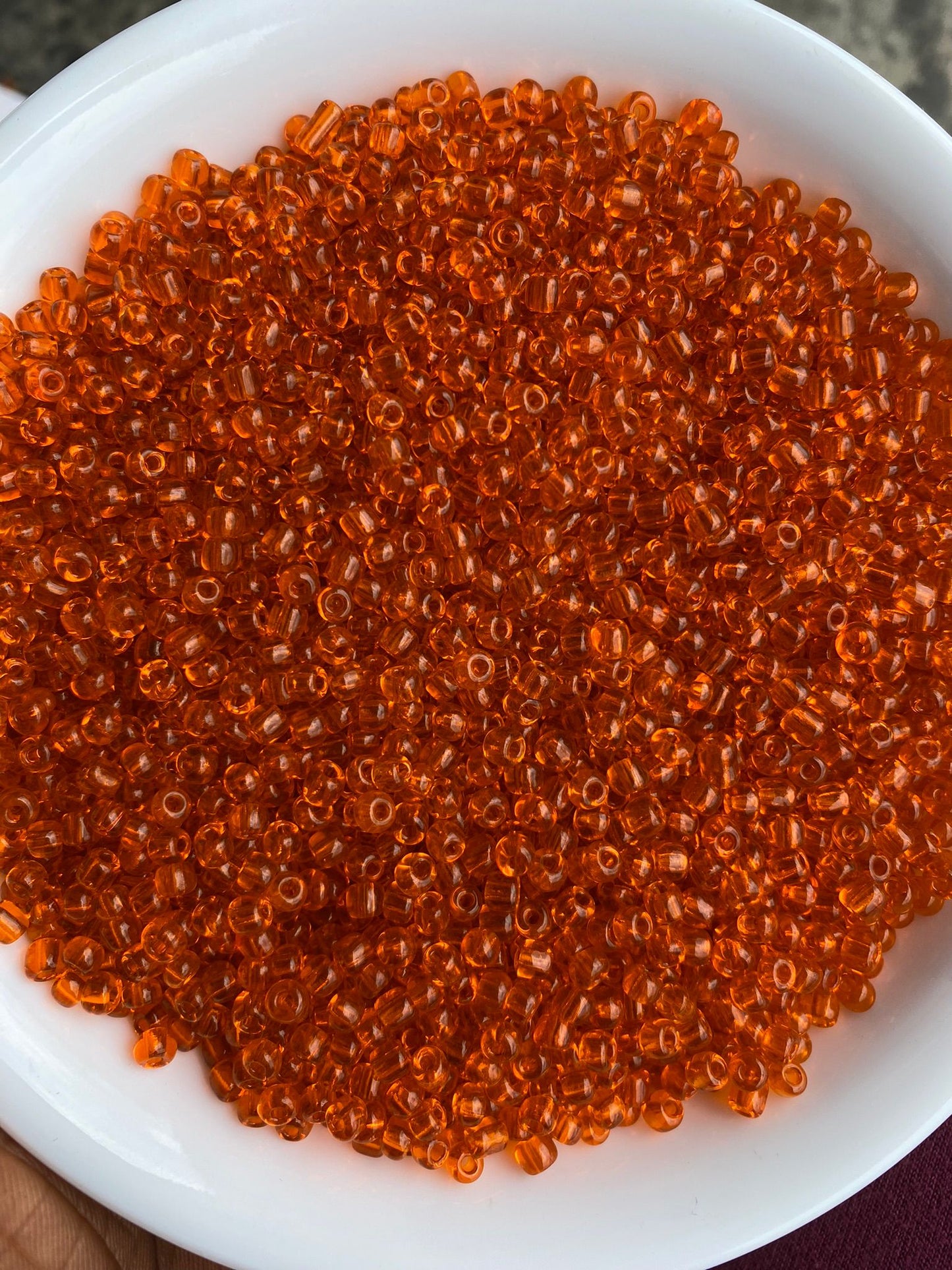 4mm Orange Glass Beads Mix - 6/0 - Variety of Orange Shades for Jewelry Making (450g)