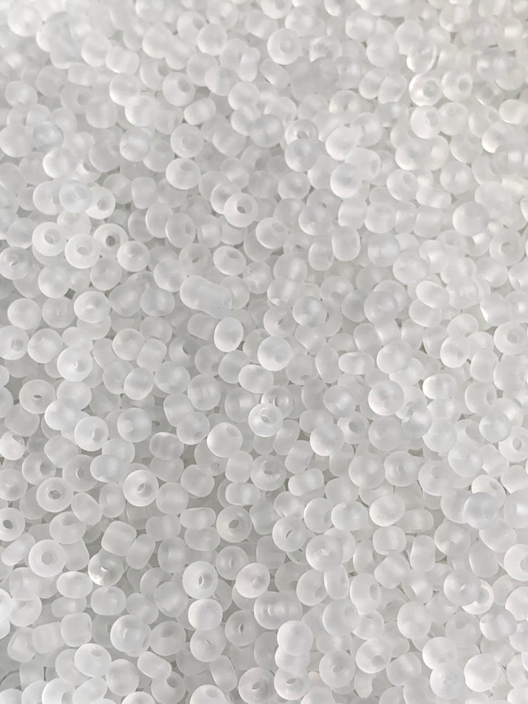 8/0 Frost Glass Beads- 3mm Glass Seed Beads For Jewelry Making, DIY Waist beads, Bracelet Necklace Earrings- 450