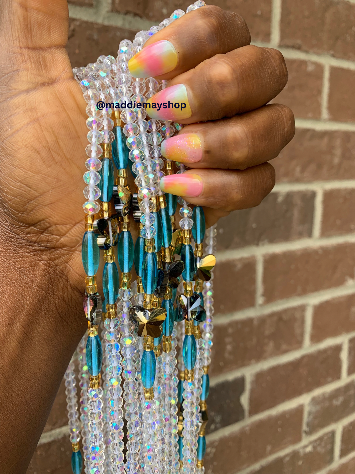 Martha ~ Crystal Waist Bead