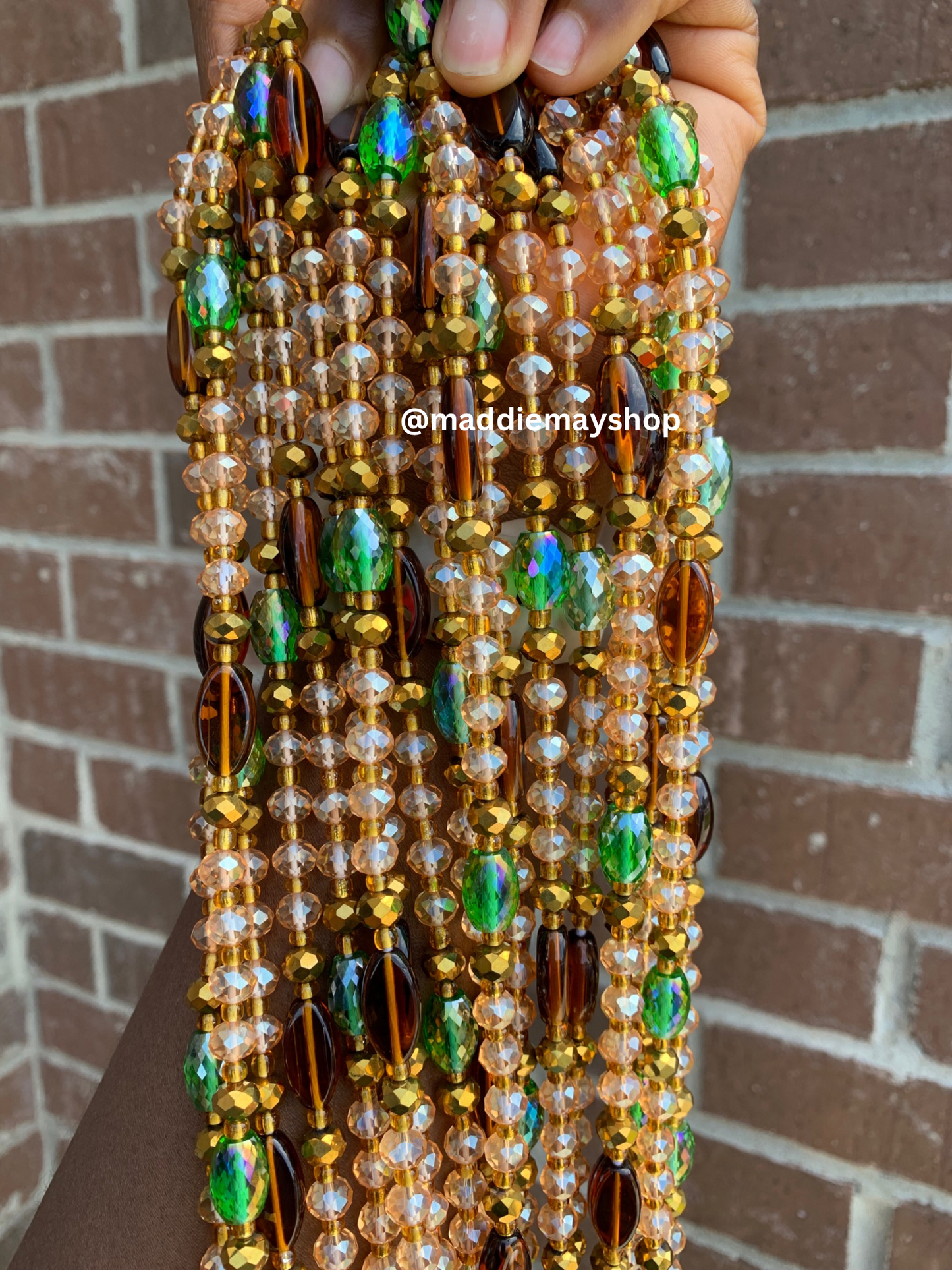 Marie ~Crystal Waist Bead