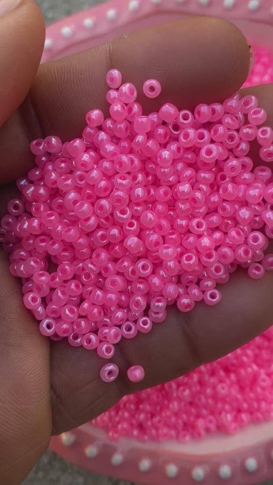 3mm- 8/0 Pink beads,  Pink beads, 8/0 Seed Beads Glass Beads, 450 Grams,