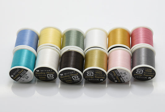 Miyuki Beading Thread, Miyuki Thread 50m, 330dtex, Miyuki Japanese Beading Thread, 50 Meters Spool, 330dtex, 100%  Nylon Beading