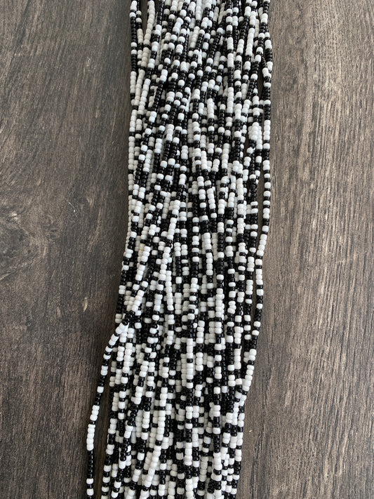 Zebra~ Waist Bead