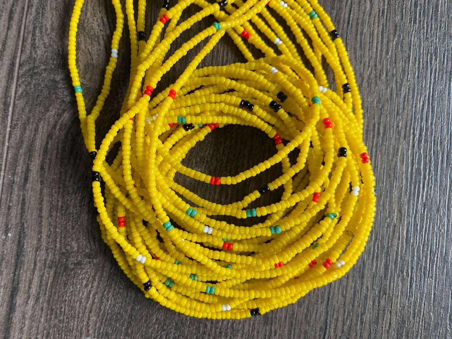 Yellow Waist Bead