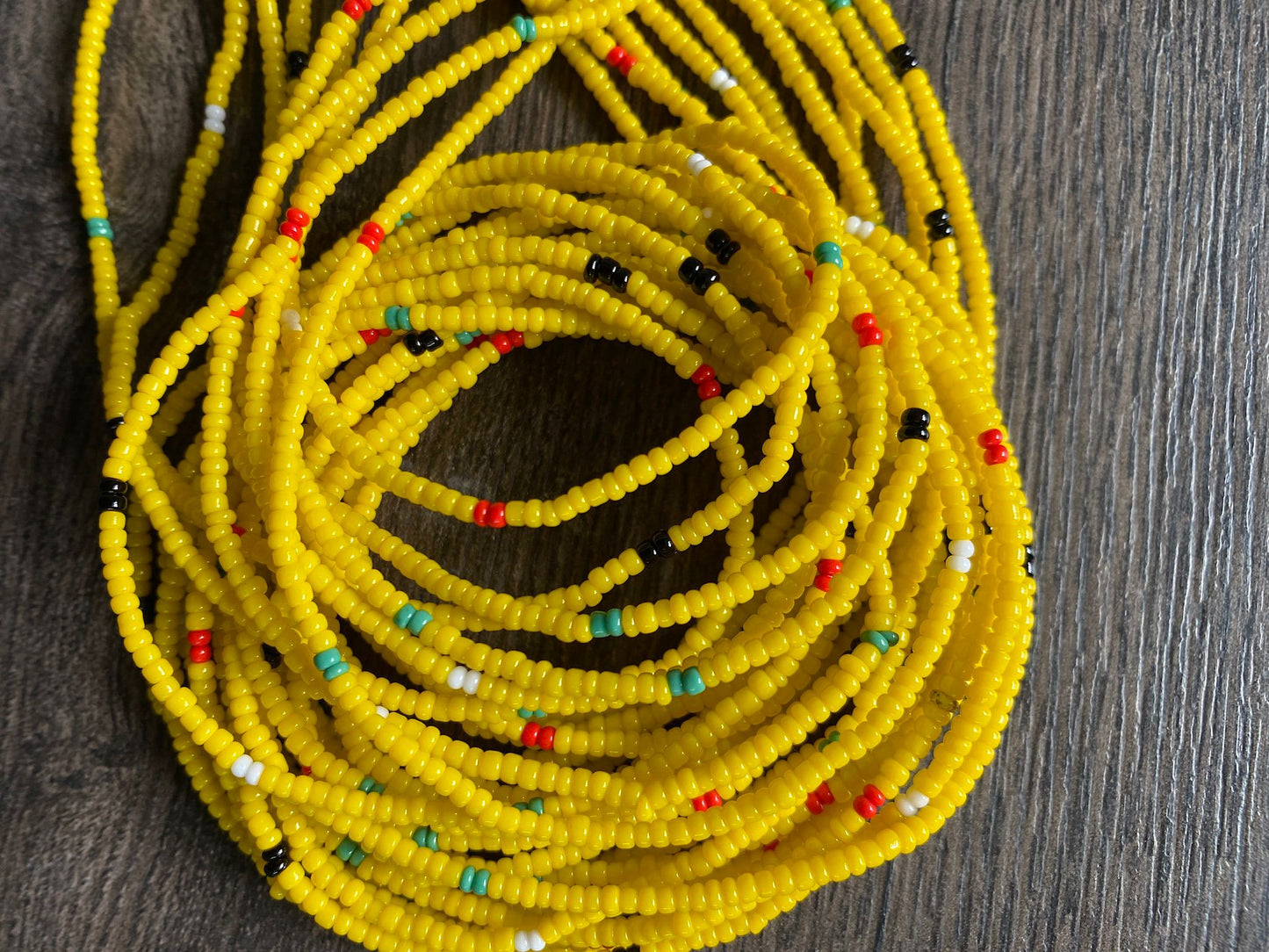 Yellow Waist Bead