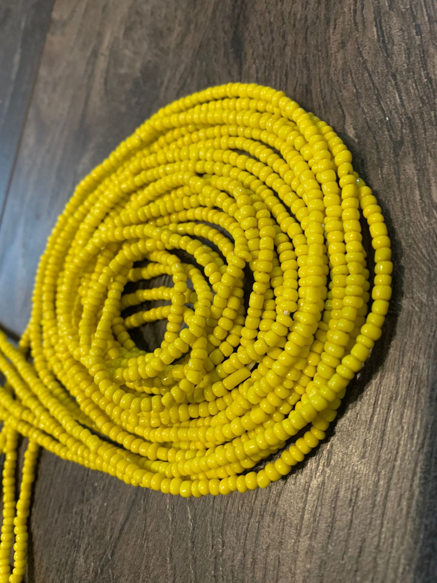 Yellow Waist Bead