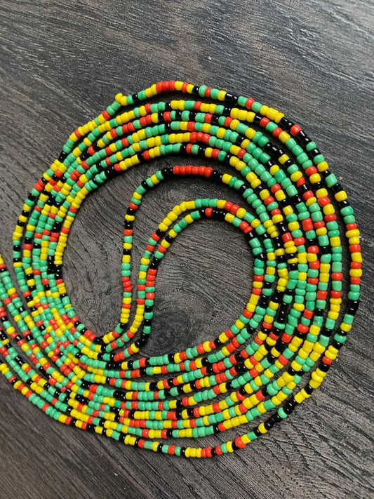 Rasta Waist Bead, Belly Beads