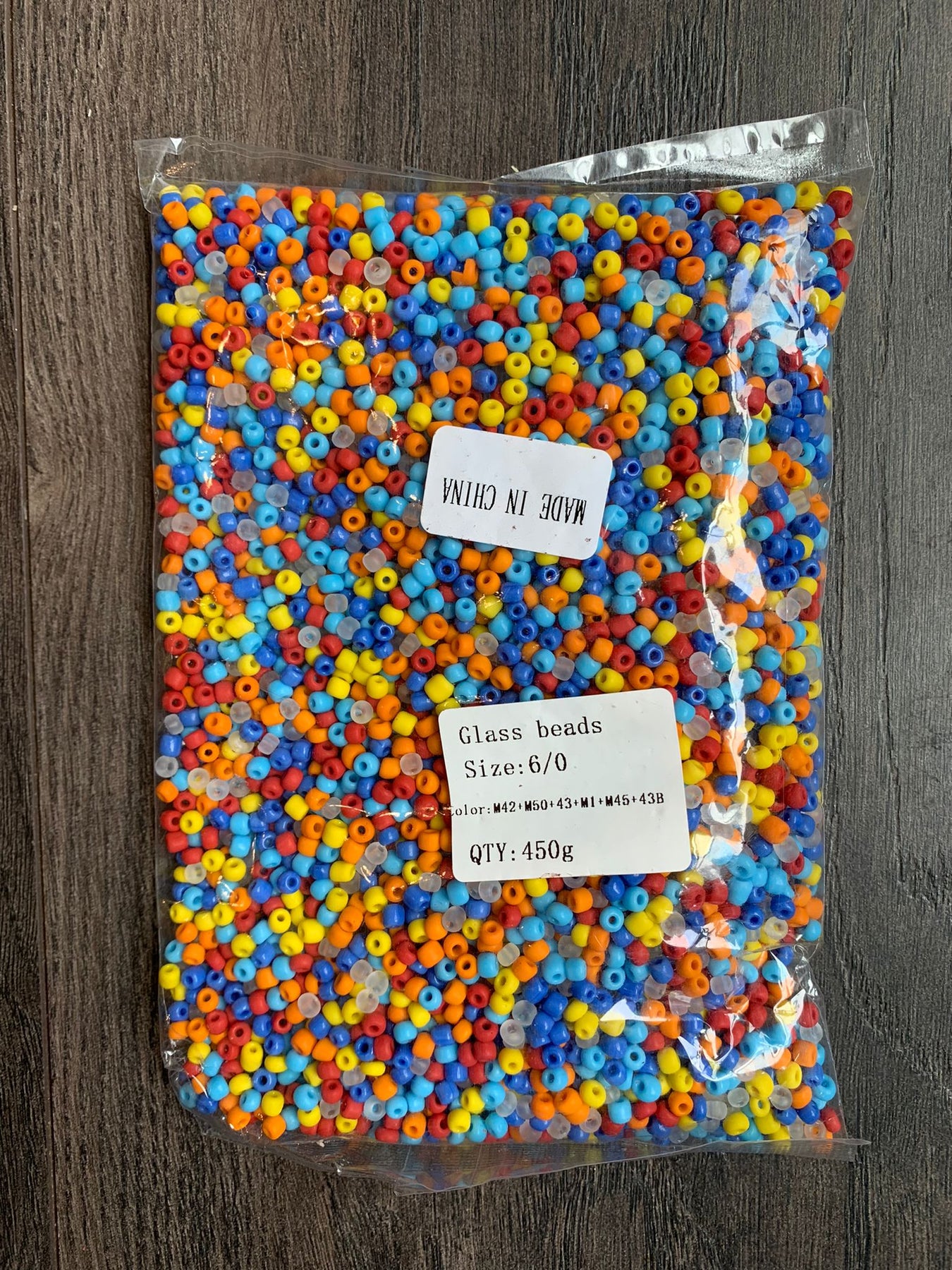 Glass seed beads sizes 6/0, Seed Beads Bulk, 6mm Glass beads