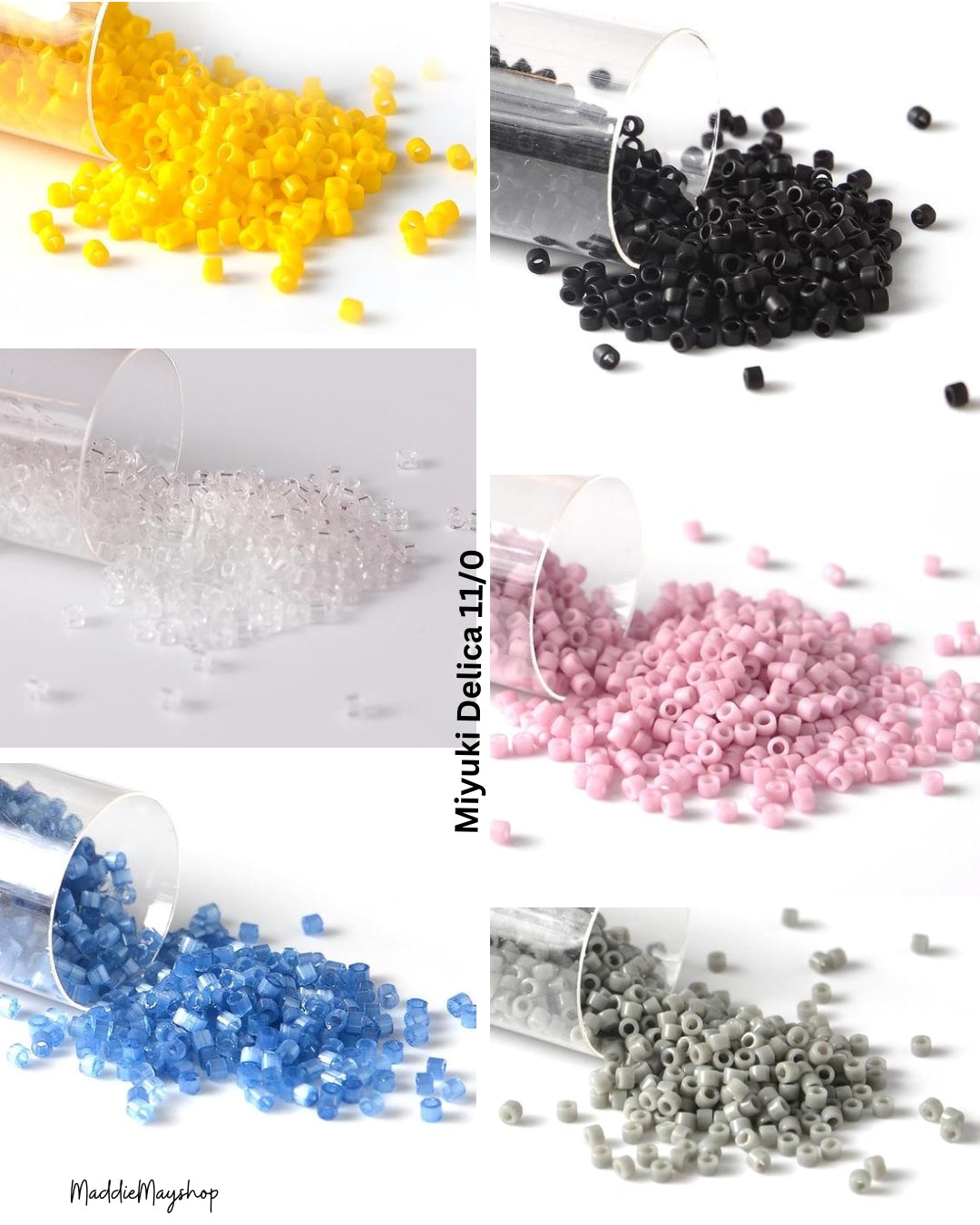 Miyuki Delica, DB355, DB-1811, DB141, DB310, DB1132, DB731 Delica Beads, Embroidery beads, Japanese seed beads- 5 Grams