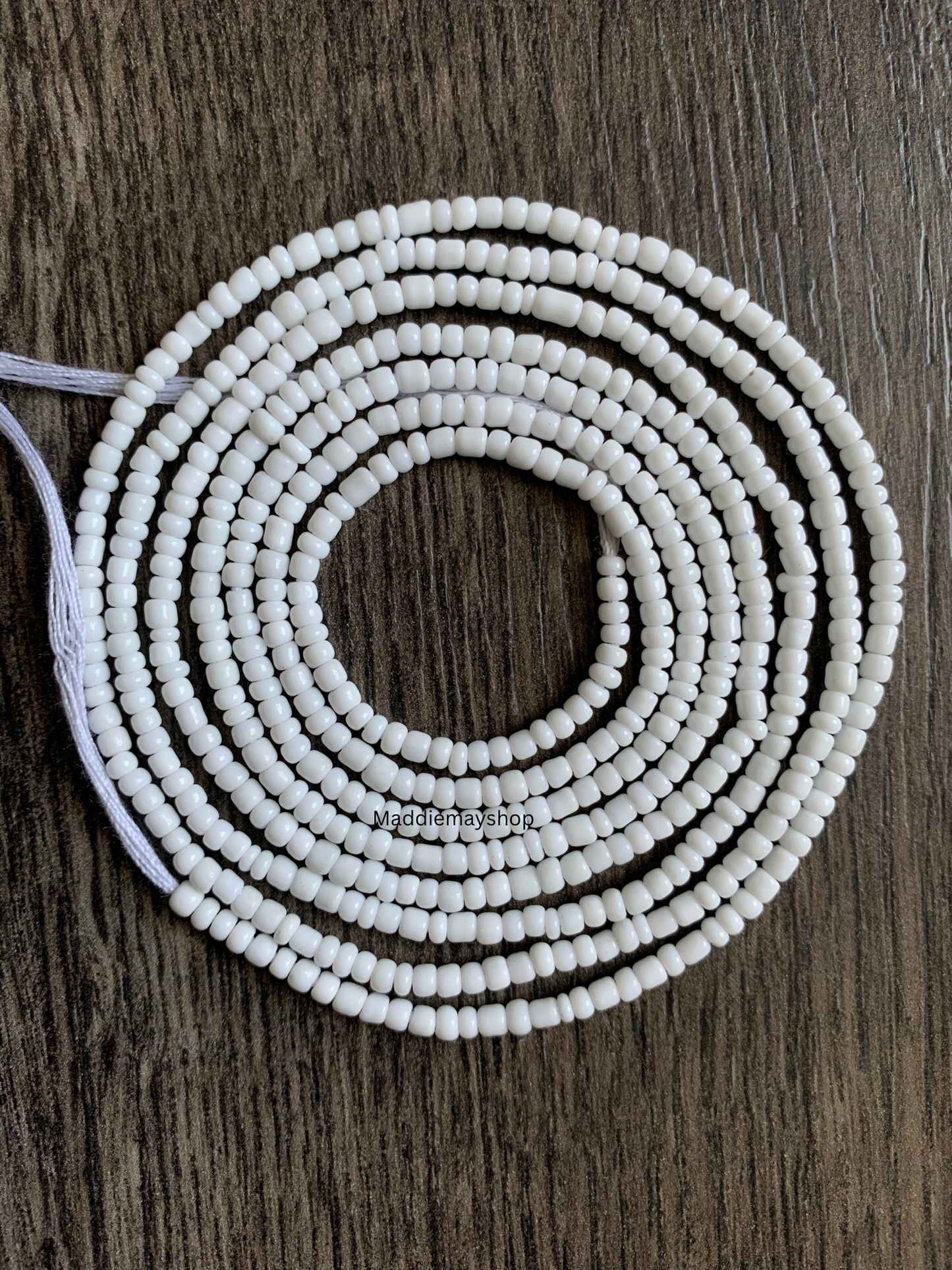 White Waist Bead