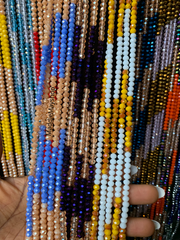 Wholesale Rondelles, Crystal Waist Beads