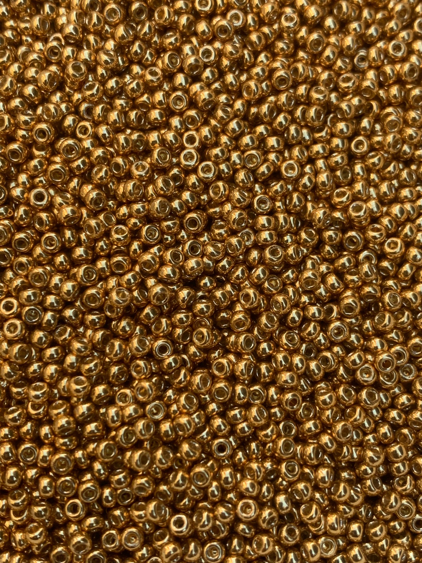 Duracoat, Yellow Gold Miyuki seed beads; Duracoat Rocaille, Miyuki Rocaille Beads, Miyuki Seed Beads; #4203 Sizes 8/0 or 11/0