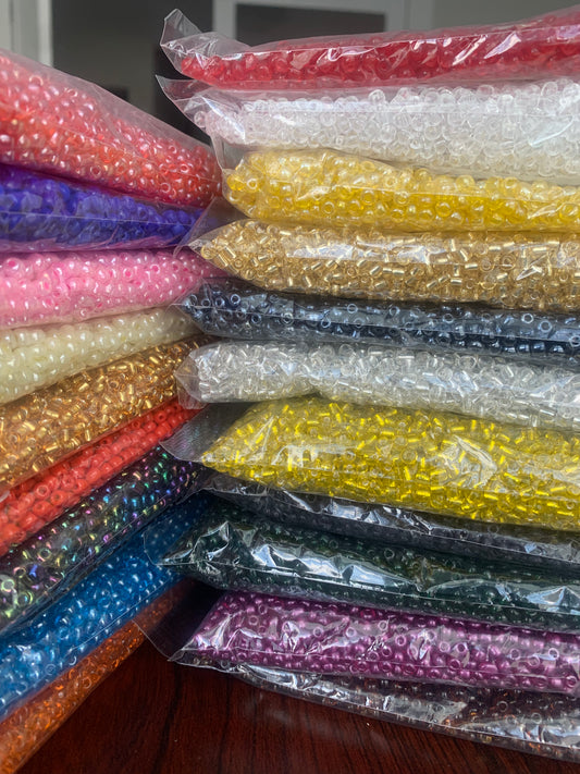 4mm- 6/0 Glass Seed Beads For Jewelry Making,  DIY Waist beads, Bracelet Necklace Earrings