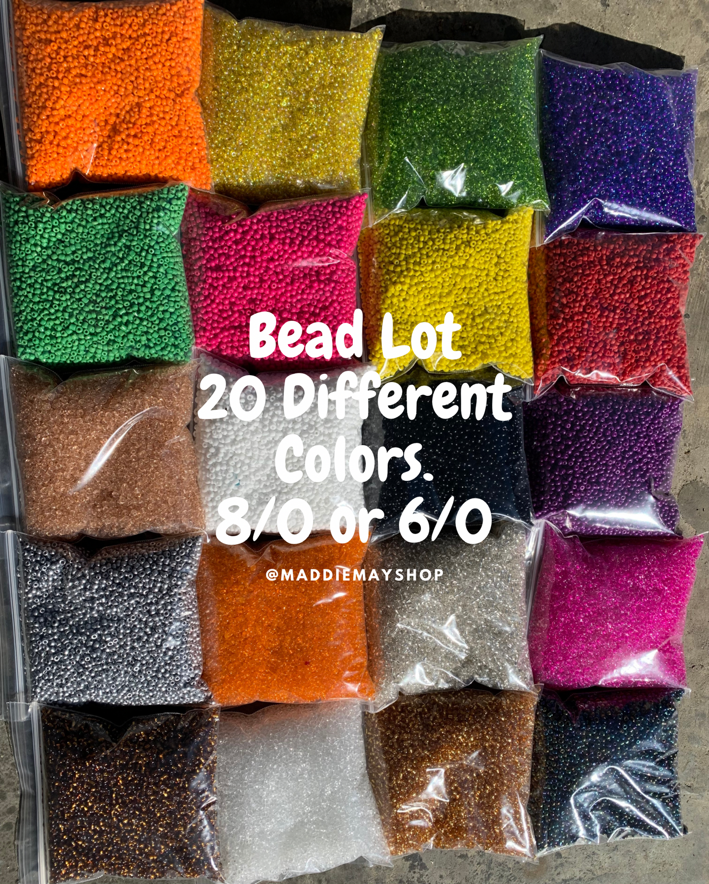 6/0 - 8/0 Bulk seed beads- Glass Seed Beads For Jewelry Making,  DIY Waist beads, Bracelet Necklace Earrings- 450 Grams