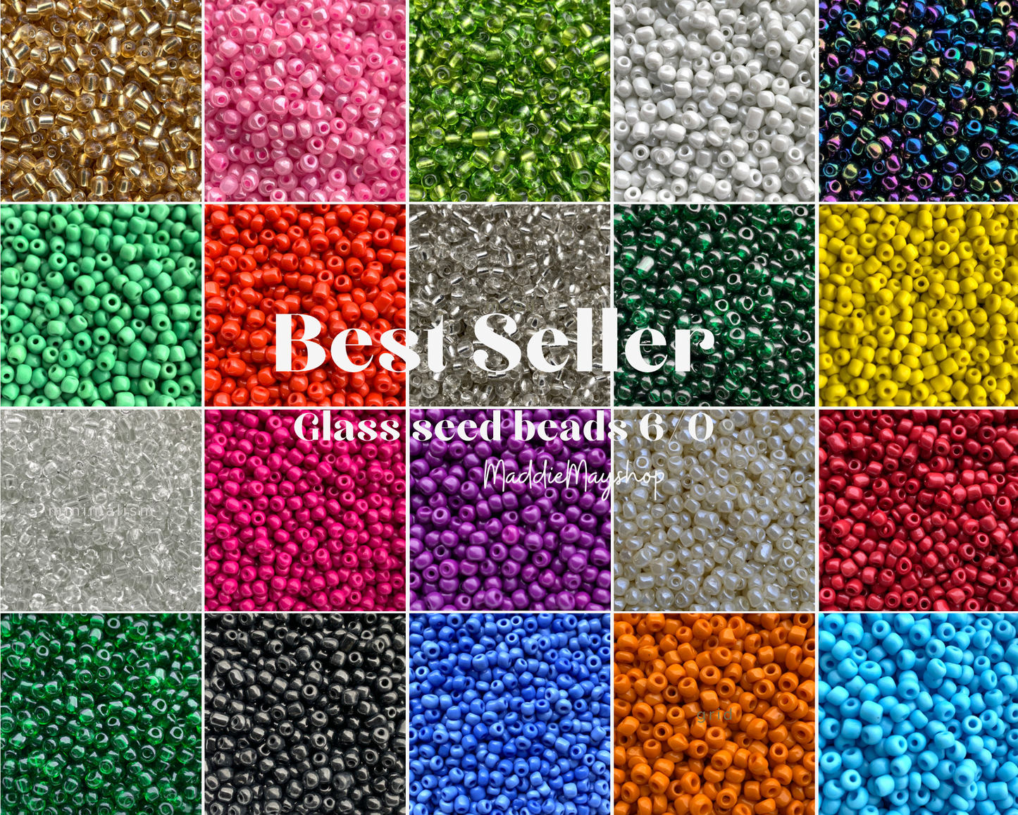 4mm- 6/0 Glass Seed Beads For Jewelry Making,  DIY Waist beads, Bracelet Necklace Earrings