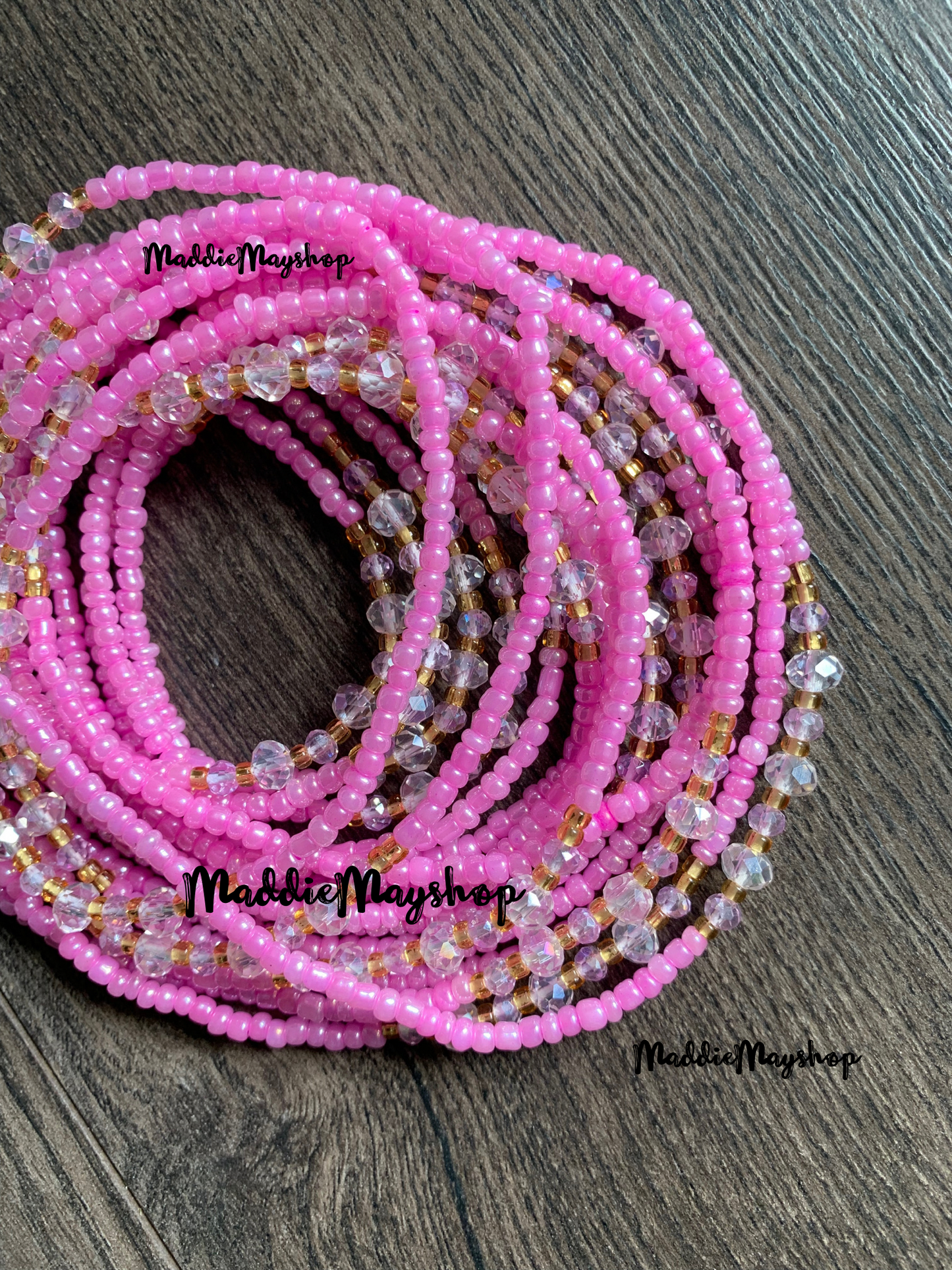 Bernice~waistbeads with Crystals