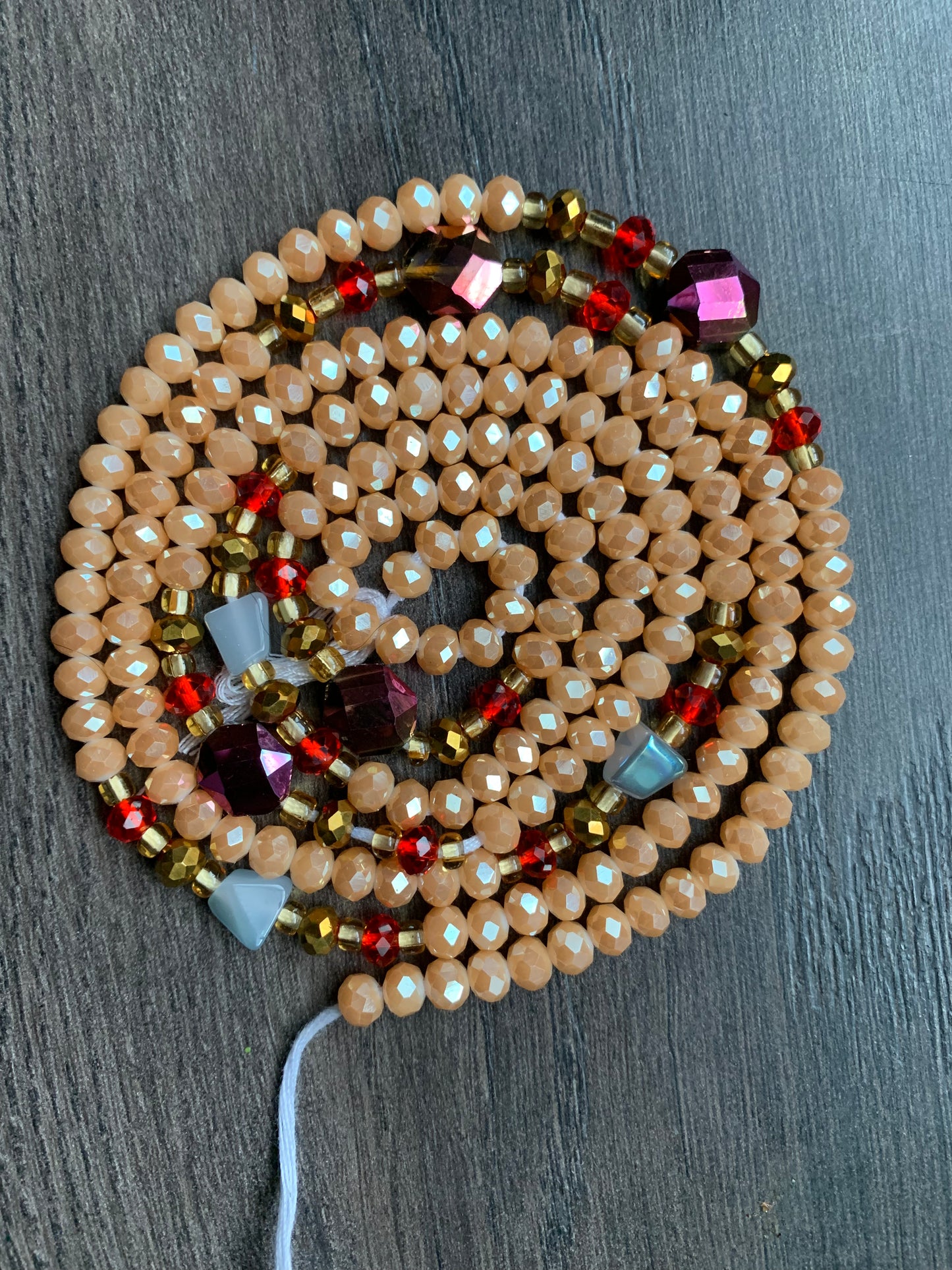 Tabitha~ Crystal Waist Bead