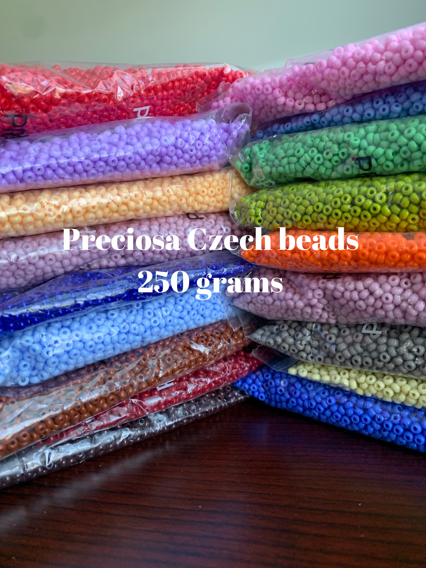 250grams Preciosa Czech Beads 8mm