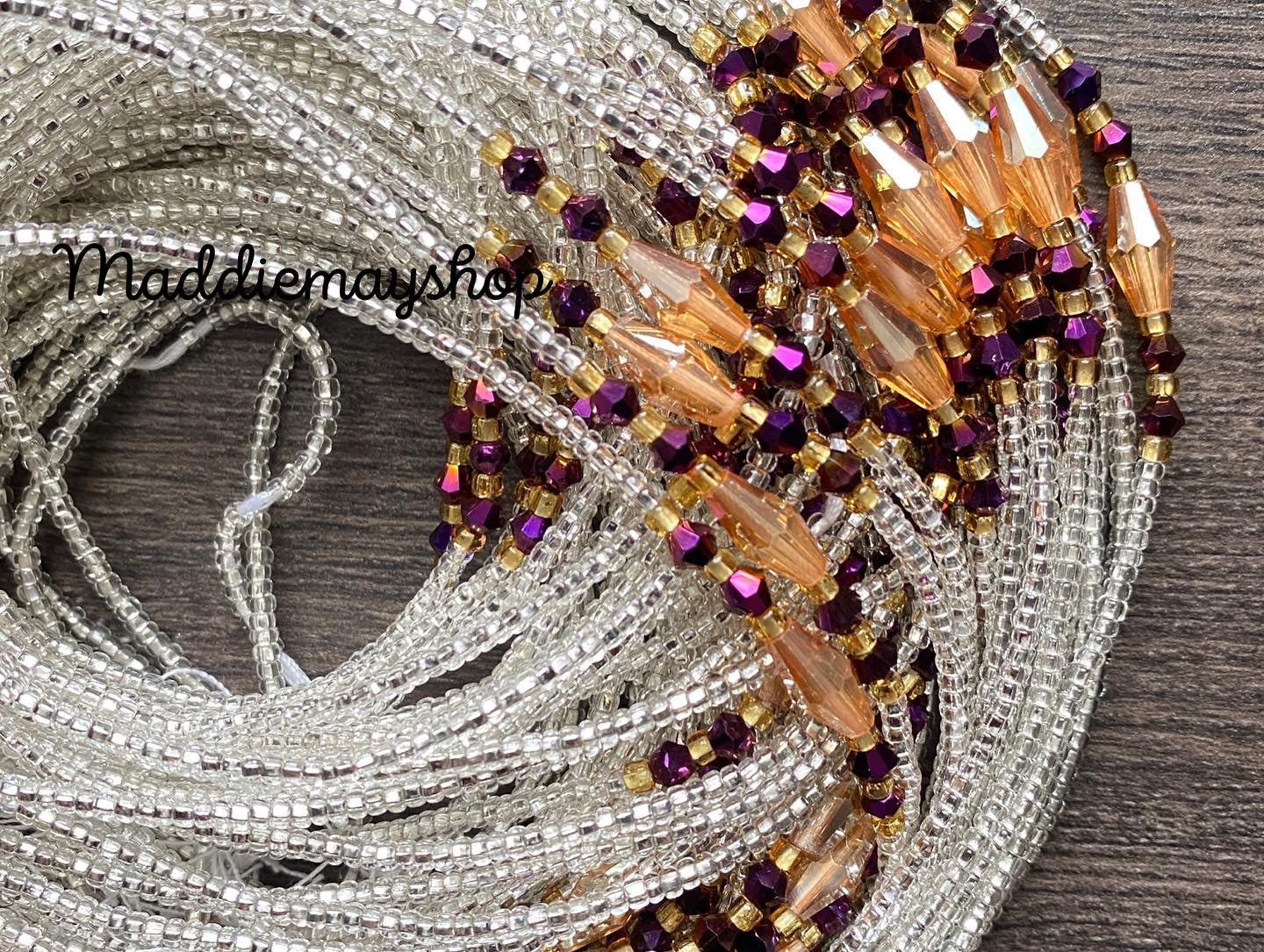 Preciosa Czech Beads- Wholesale WaistBeads with crystals 40"- 50"